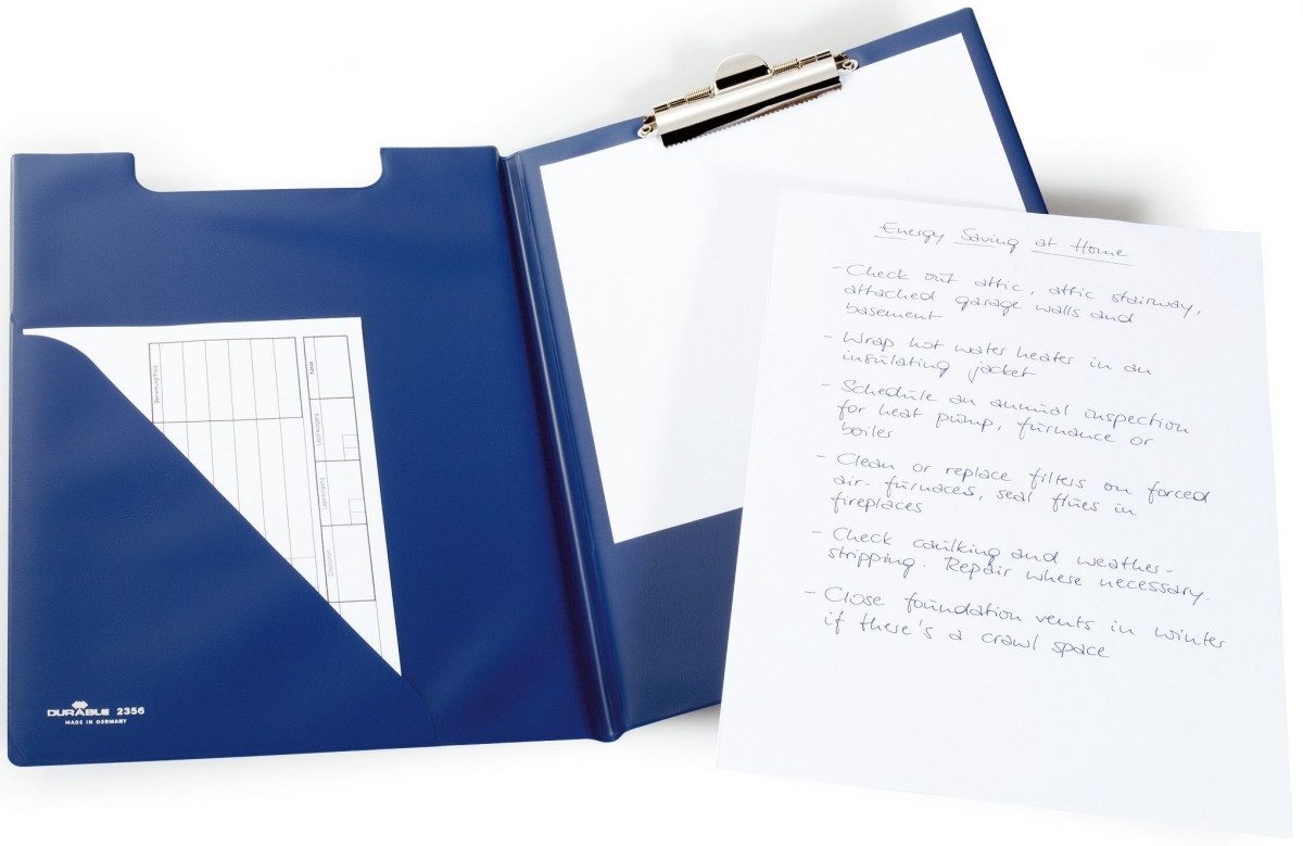 Schreibmappe Blockmappe für A4 blau