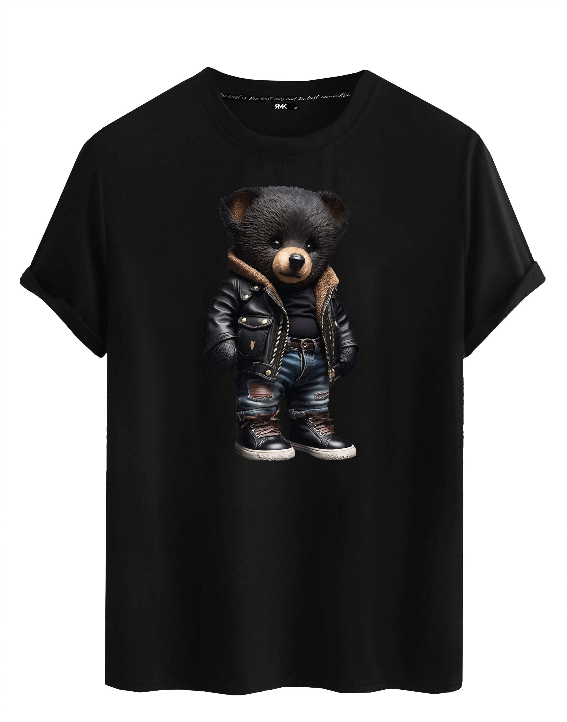 RMK T-Shirt Herren Shirt Sommer Teddybär Bär Bear aus Baumwolle günstig online kaufen