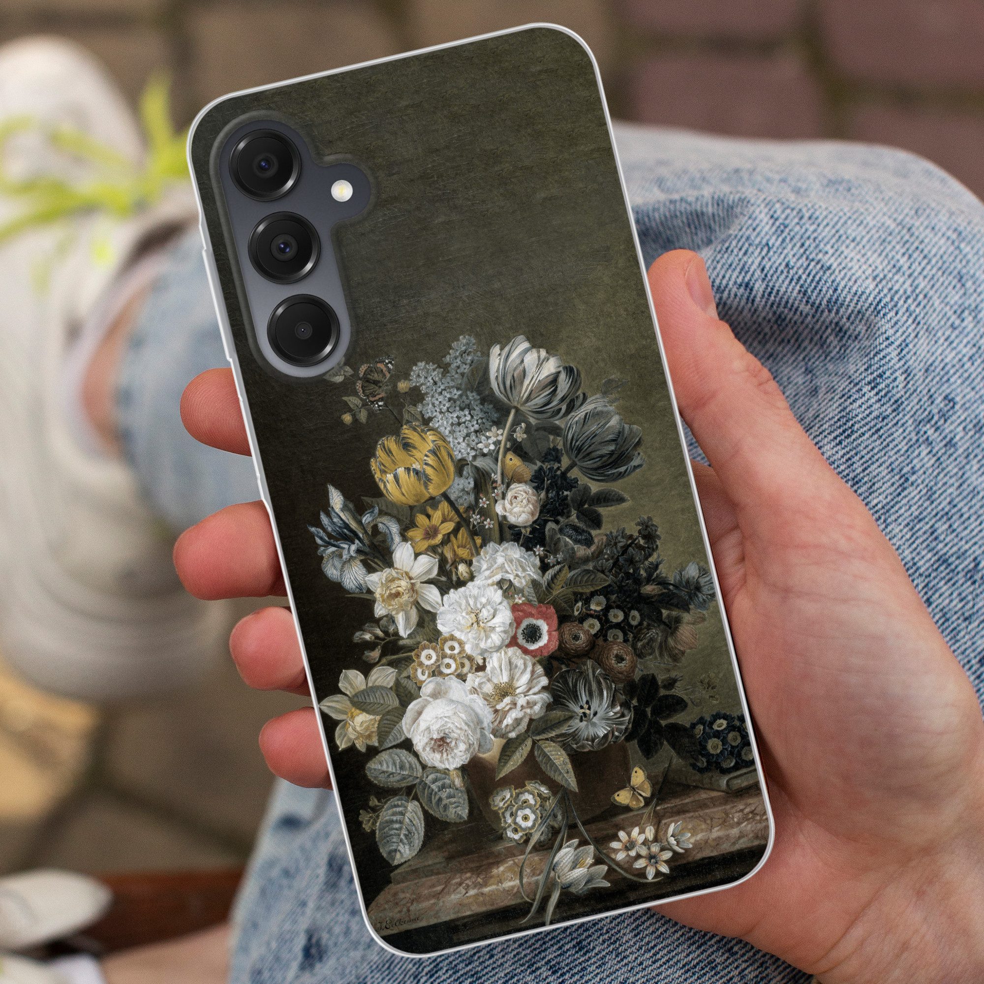MuchoWow Handyhülle für Samsung Galaxy A16 5G Stilleben mit Blumen - Alte Meister - Malere, Phone Case, Silikon, Schutzhülle Dünn