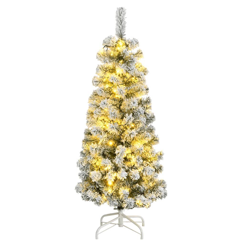 TOP! Künstlicher Weihnachtsbaum Klappbar 150 LEDs Beschneit 120 cm PC