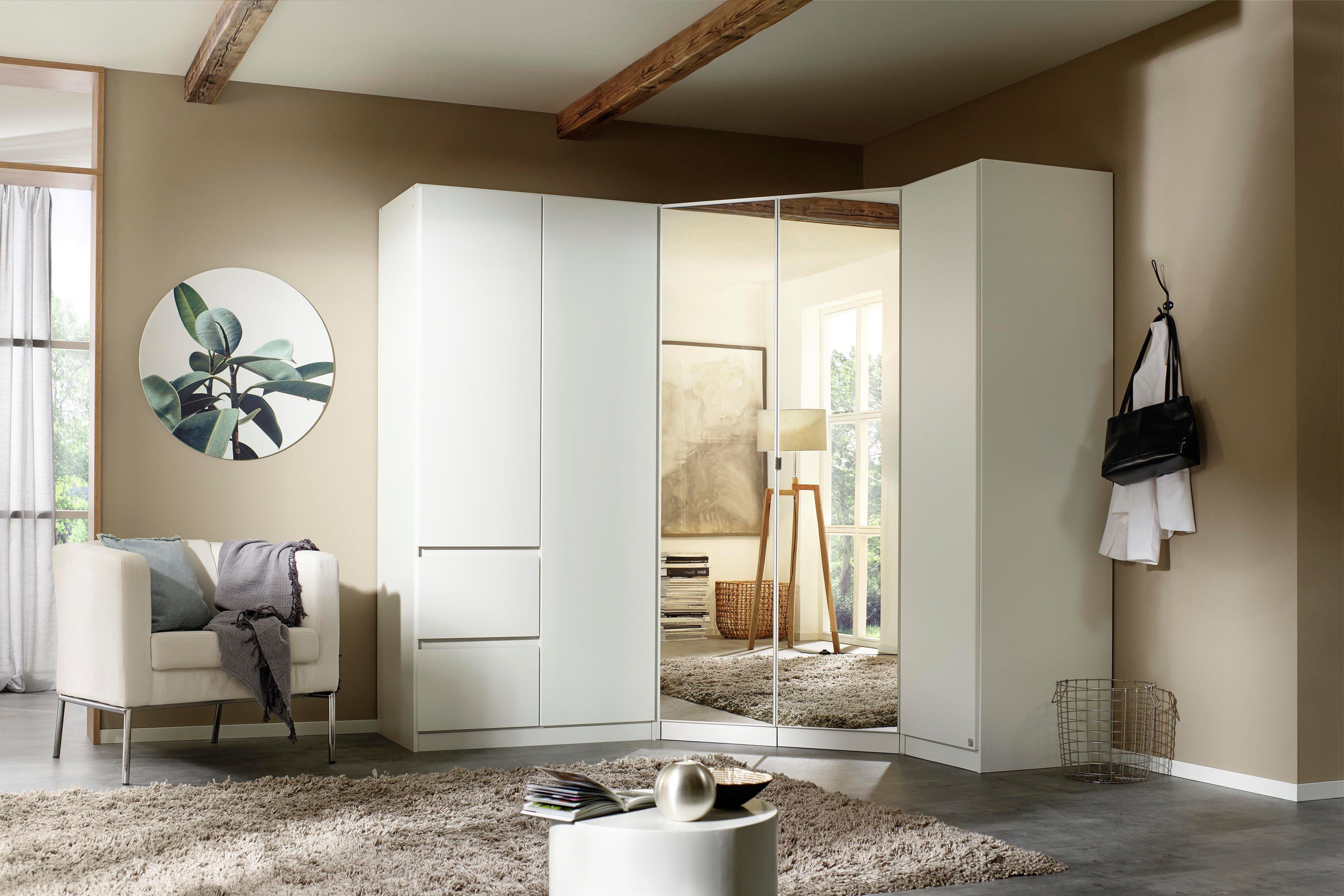 rauch Schrank-Set Kleiderschrank Schrank Garderobe Wäscheschrank Ankleide NIDDA, (Set, Größe 208x163 cm), grifflose Front sowie Push-to-Open Funktion MADE IN GE – Bild 2 von 5