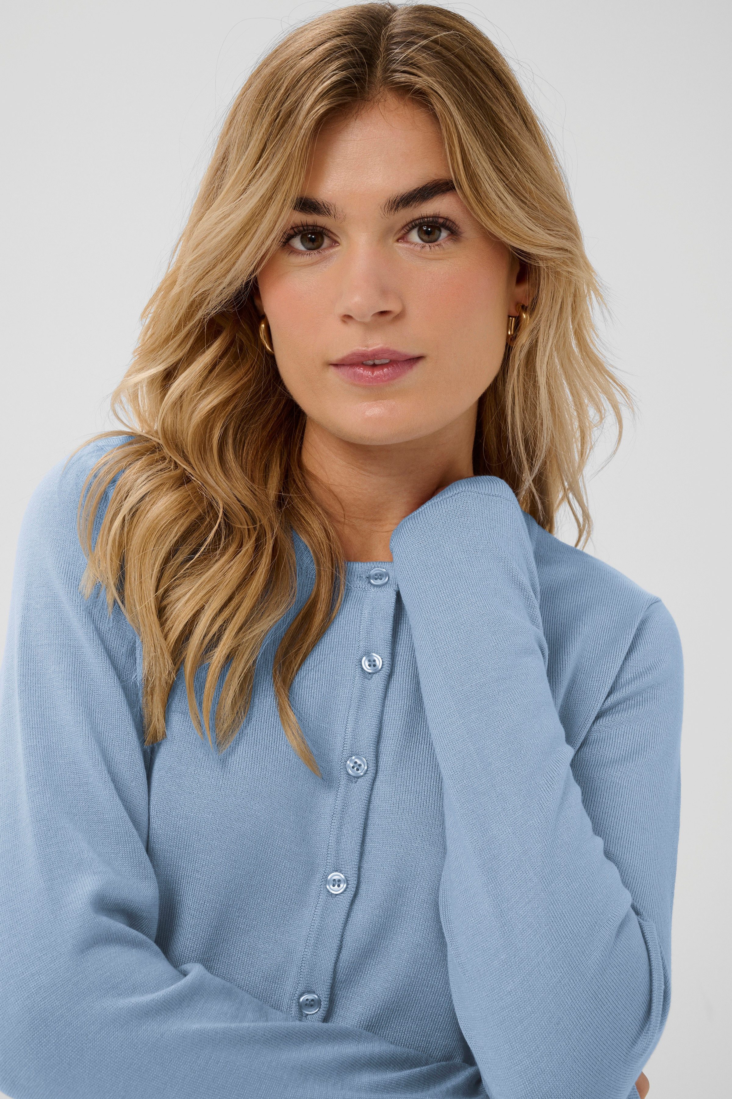 Saint Tropez Strickjacke A8661, MilaSZ R-Neck Cardigan Viskosemischung, Classic fit