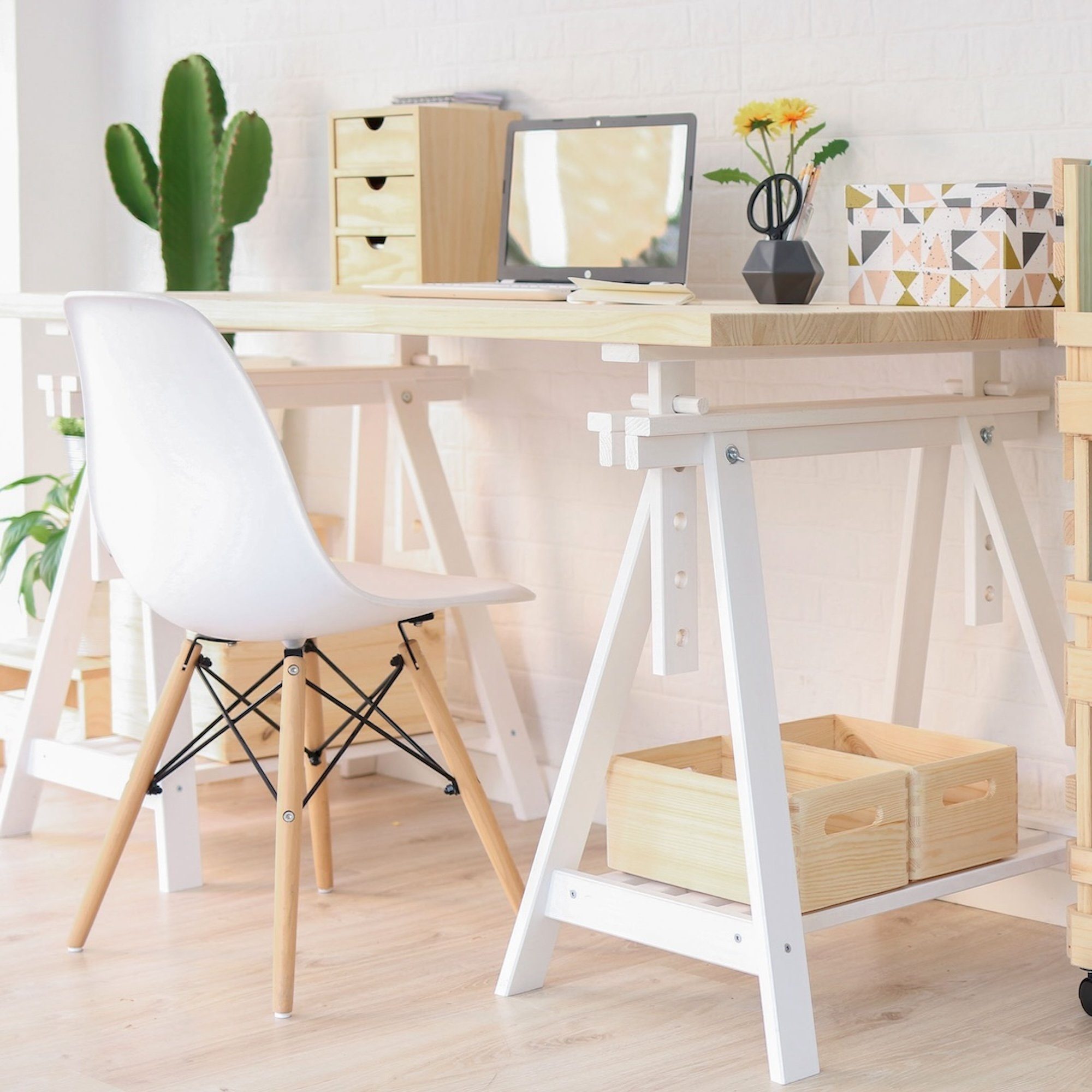 Astigarraga Kit Line Fußhocker Höhenverstellbarer Holzbock "Archi Tec", Tis günstig online kaufen