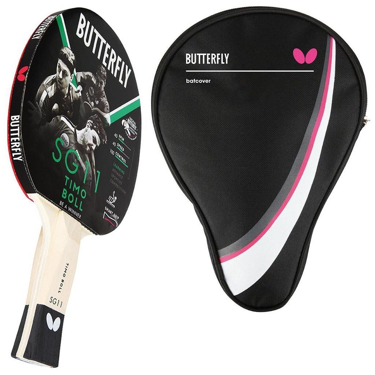 Tischtennisschläger 1x Timo Boll SG11 + Drive Case 1