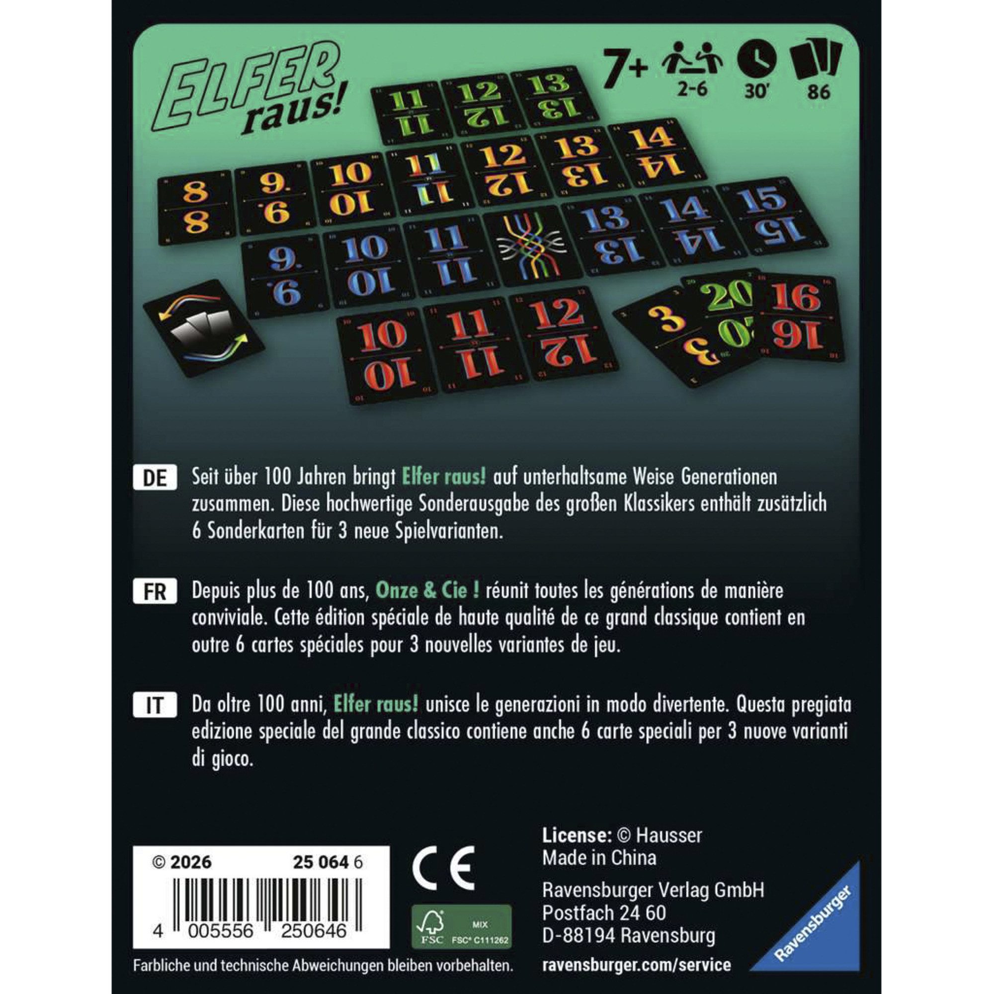 Ravensburger Spiel Ravensburger Elfer raus! Special Edition