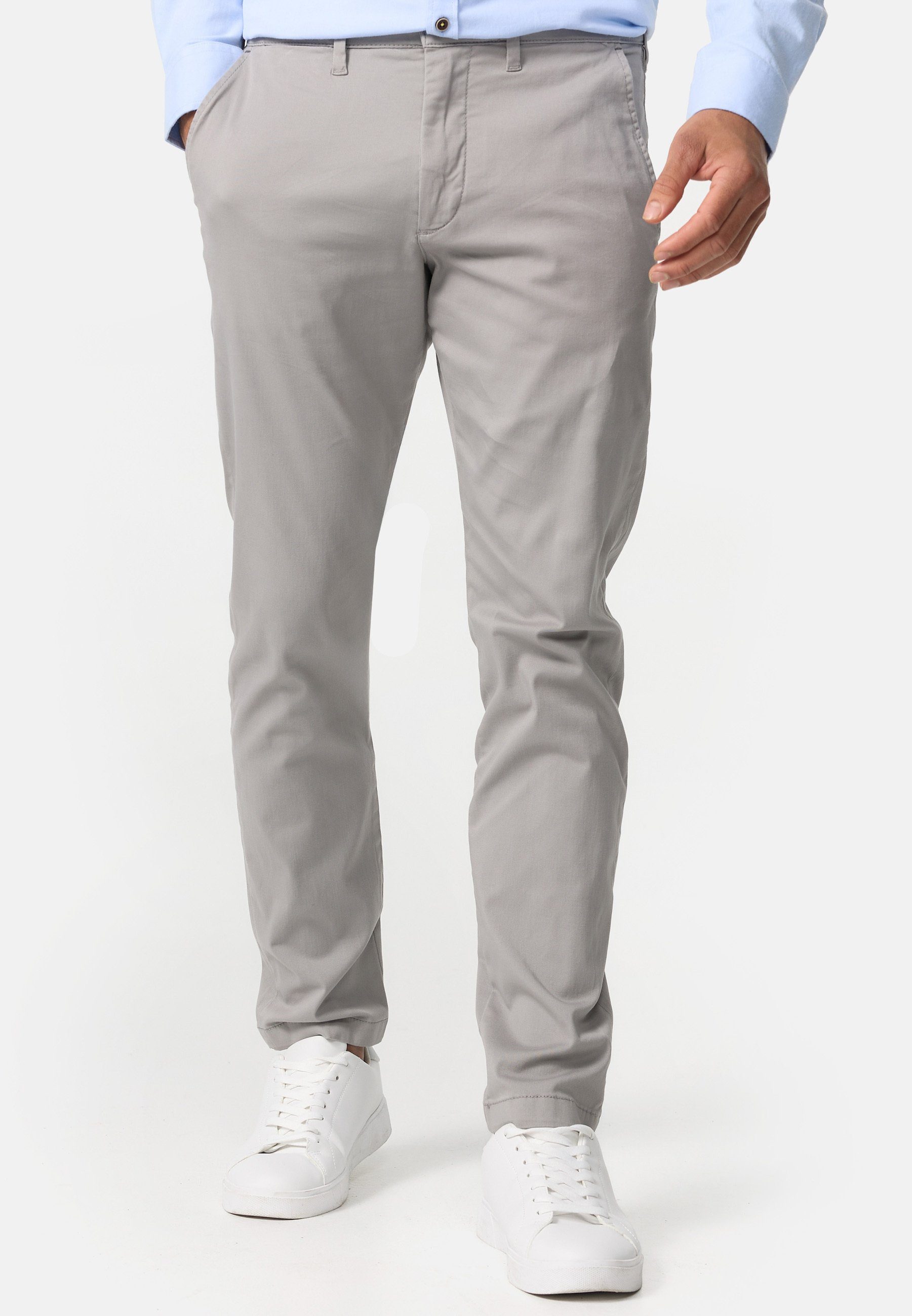 Chinohose Grey Indicode Lt INWasling