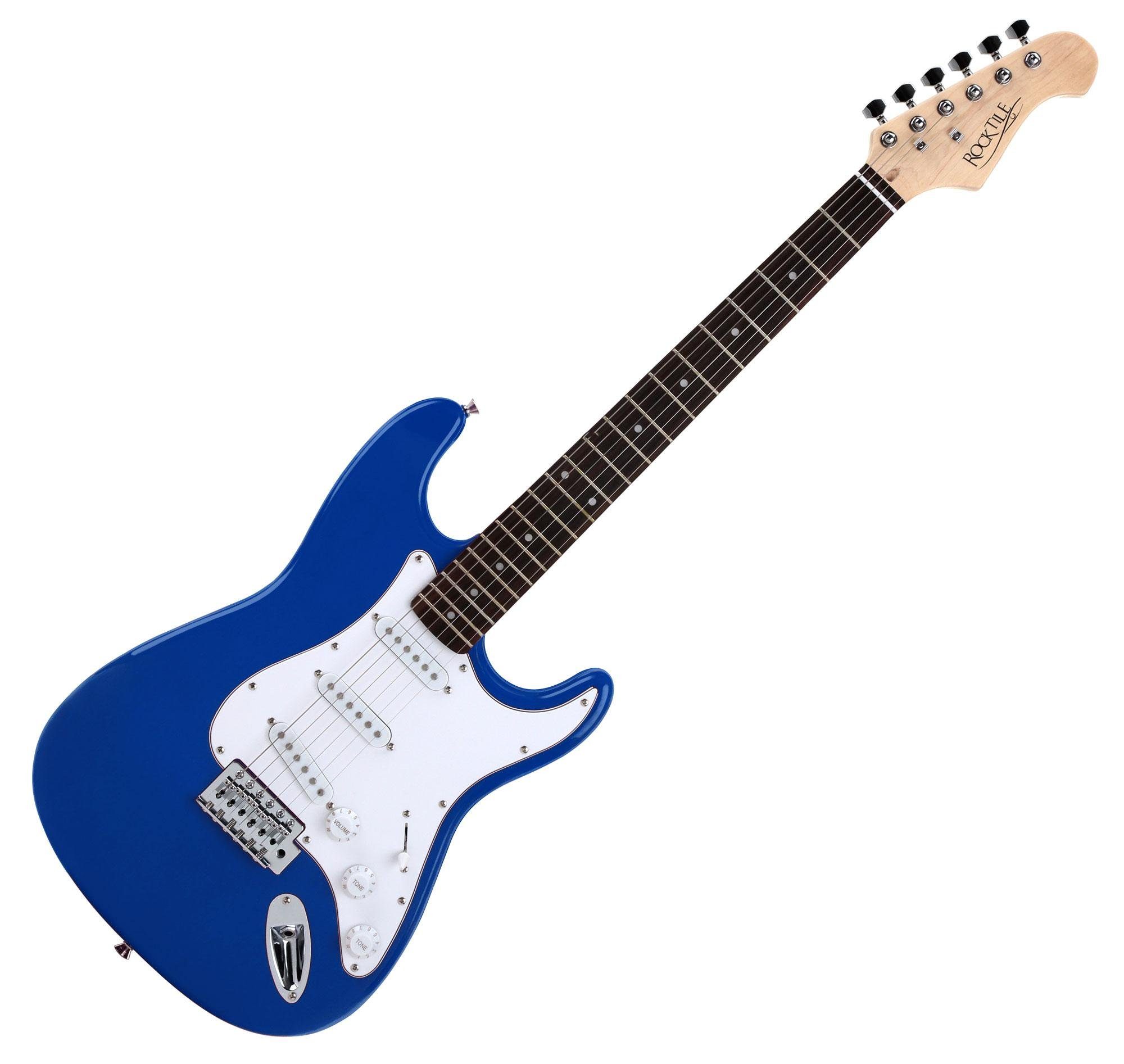 Rocktile E-Gitarre Banger's Pack elektrische Gitarre Komplettset, Banger's Set, inkl. Verstärker, Tasche, Kabel, Gurt, Schule, inkl. Verstärker, Tasche, Kabel, Gurt, Schule
