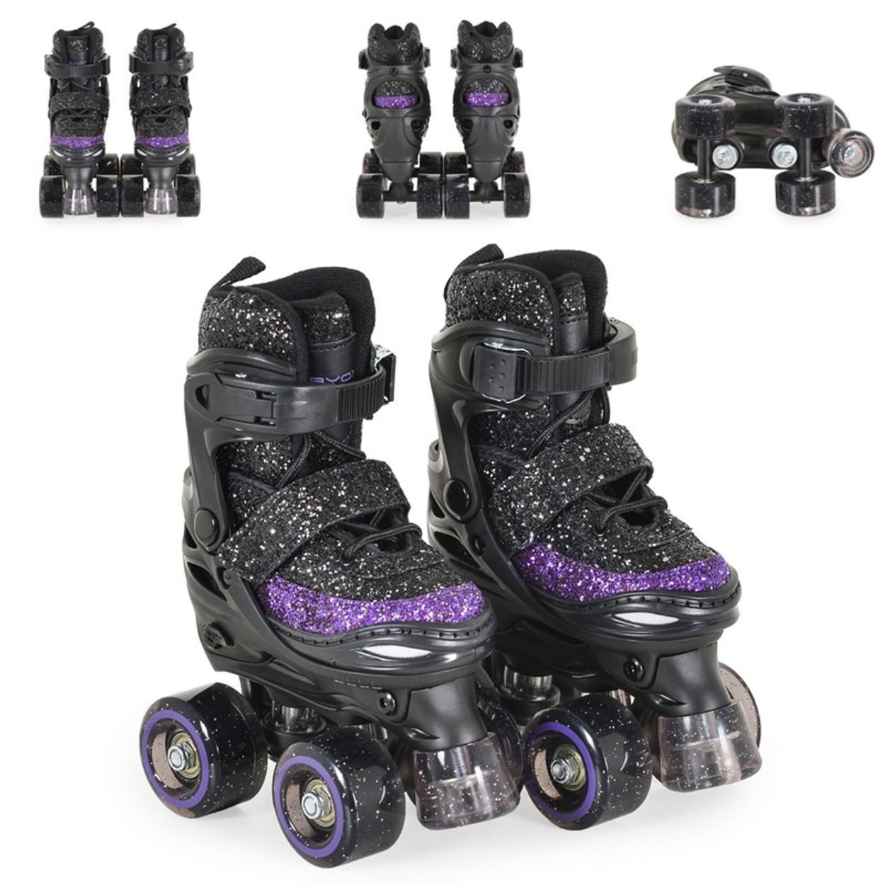 Byox Ролики Ролики Sparkle, PU-Räder, verschiedene Größen, ABEC-5-Lager, PU-Bremse