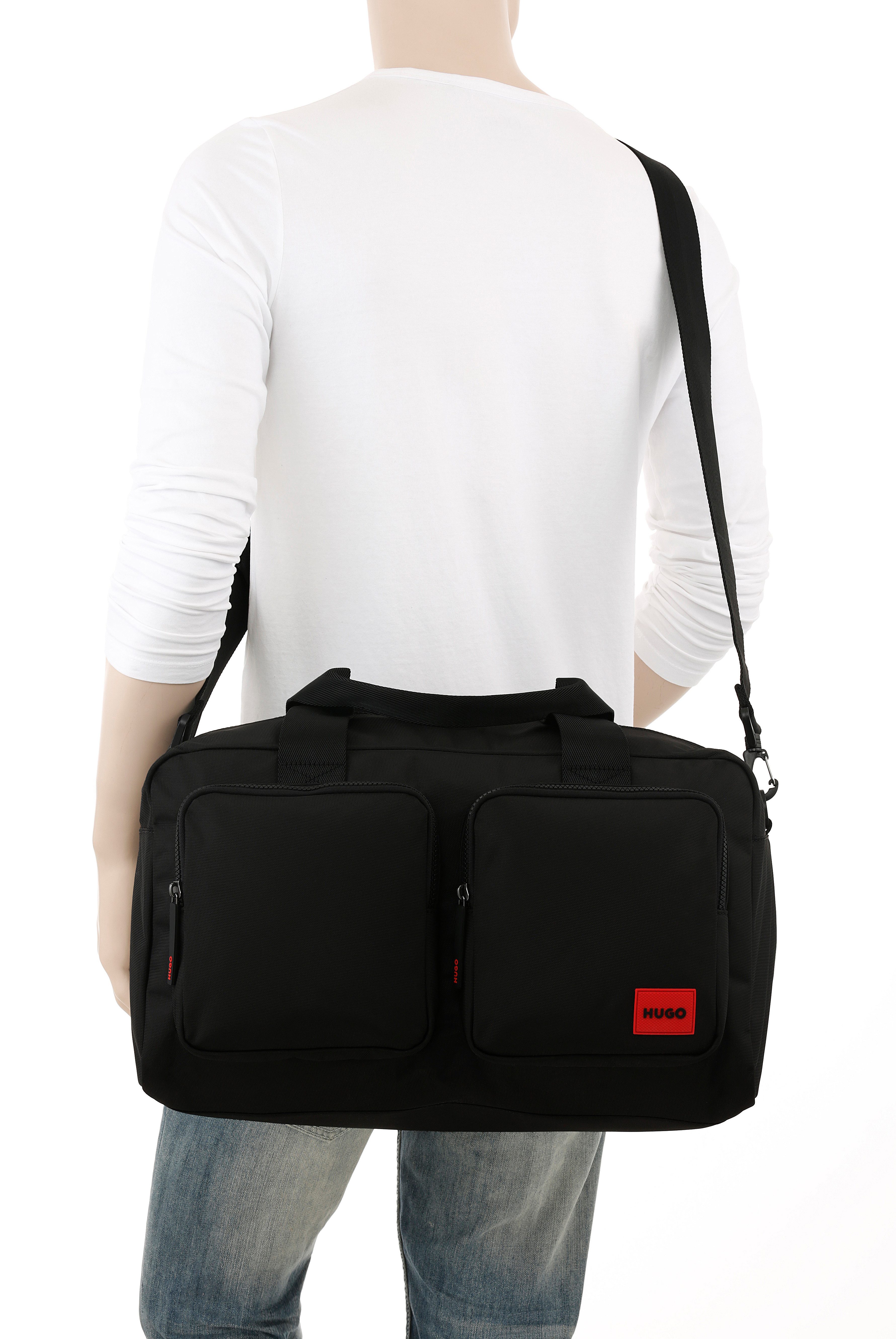 HUGO Weekender Ethon 3.0, Herren Reisetasche, Sporttasche, Travelling Bag mit zwei Vordertaschen
