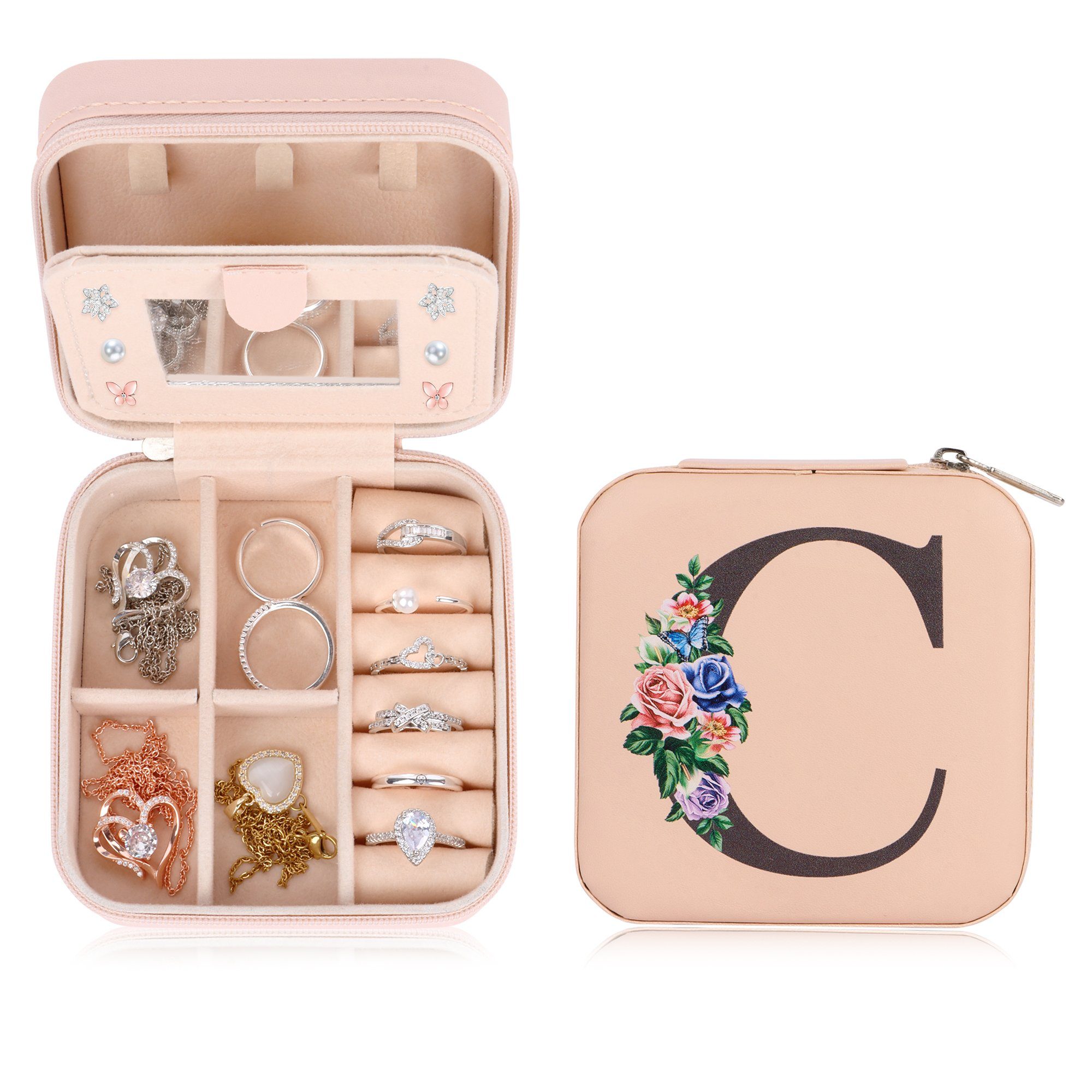 Coonoor Schmuckkasten 2 Schichten Schmuckkasten Schmuckkommode, Schmuckkäst günstig online kaufen