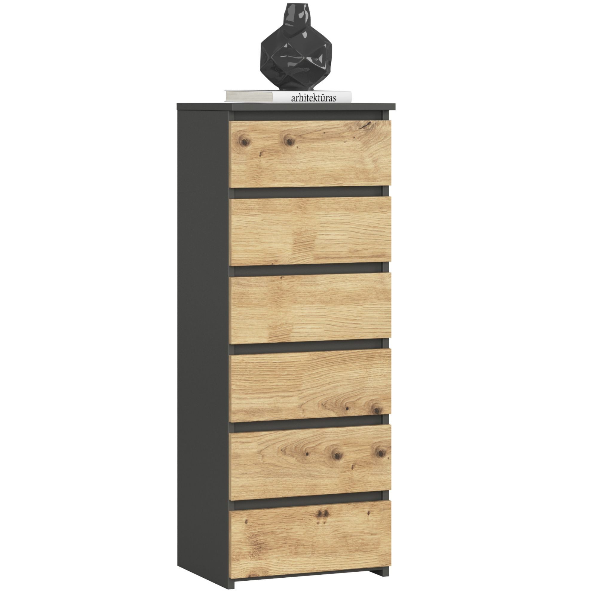 Home Collective Kommode 40 cm breit Holz Highboard Sideboard für Flur Schlafzimmer Wohnzimmer (Mehrzweckschrank Schrank schmal Kommode …
