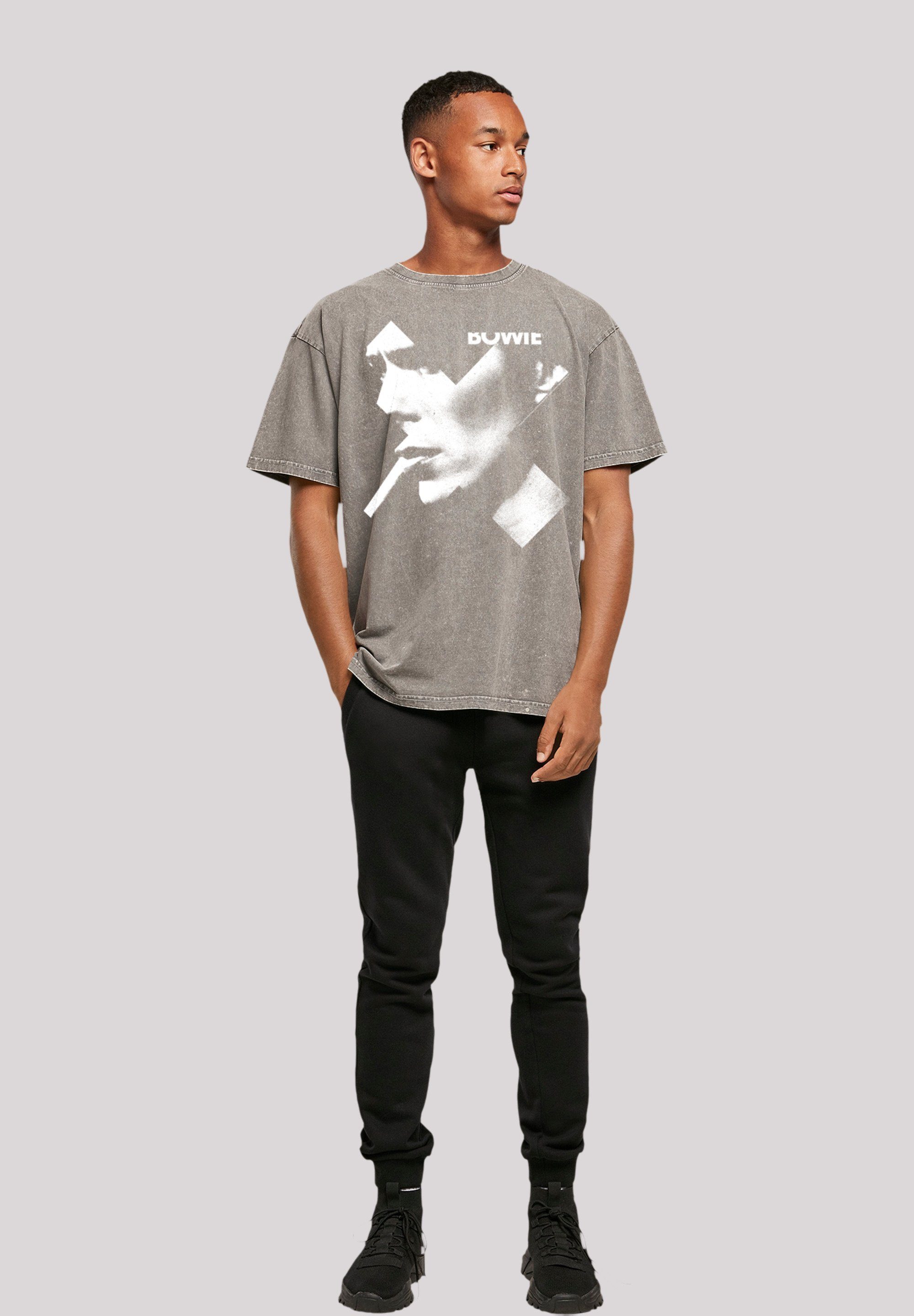 Print F4NT4STIC T-Shirt T-Shirt Oversize Asphalt Bowie David