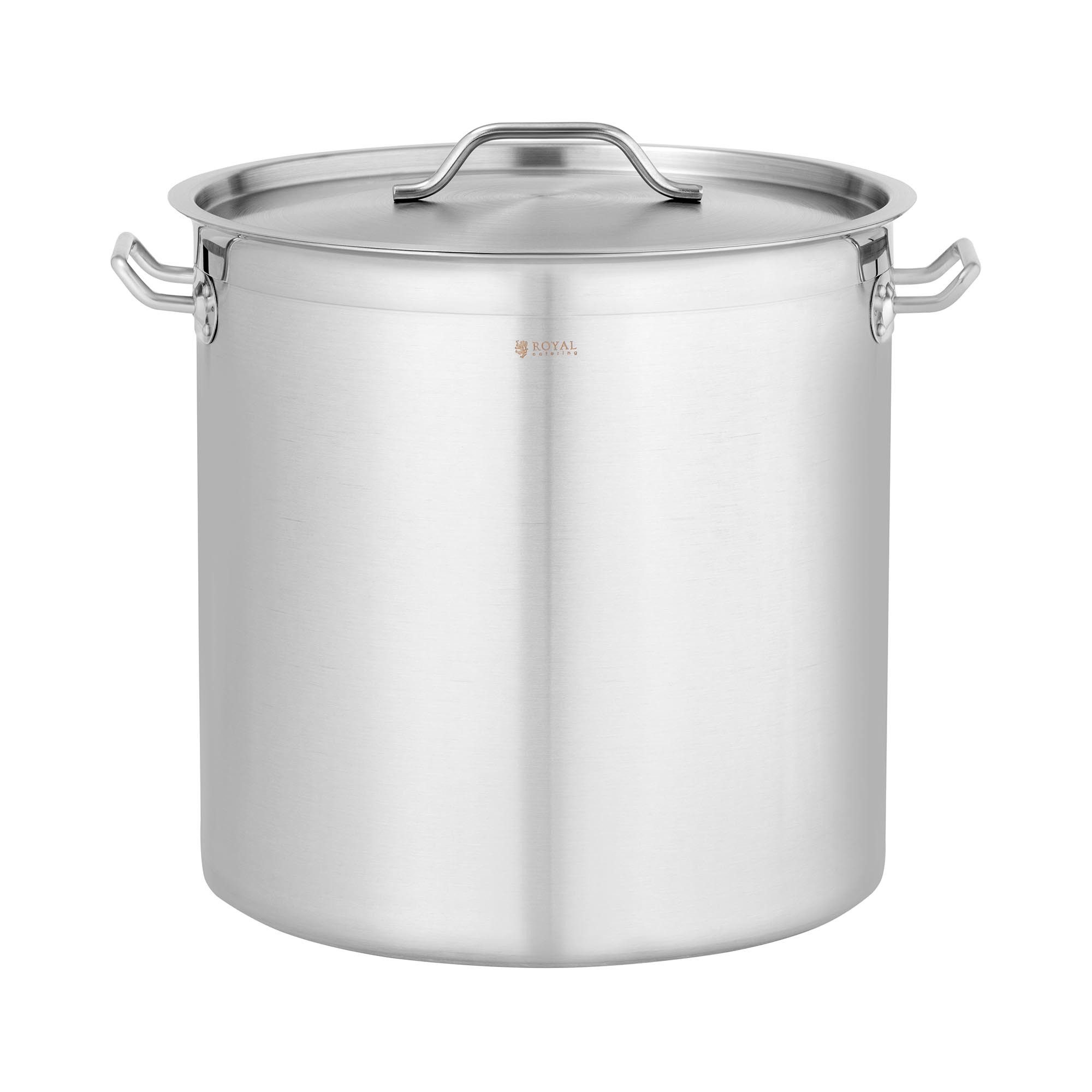 Royal Catering Kochtopf 50 L Suppentopf Ø 40 cm Induktion Topf Edelstahltopf mit Deckel Gastro, Edelstahl, verschiedene Größen