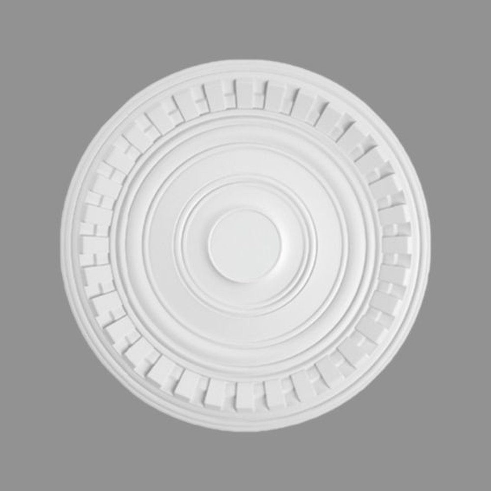 PROVISTON Wanddekoobjekt Stuckrosette, Polystyrol, Durchmesser 600 mm, Weiß