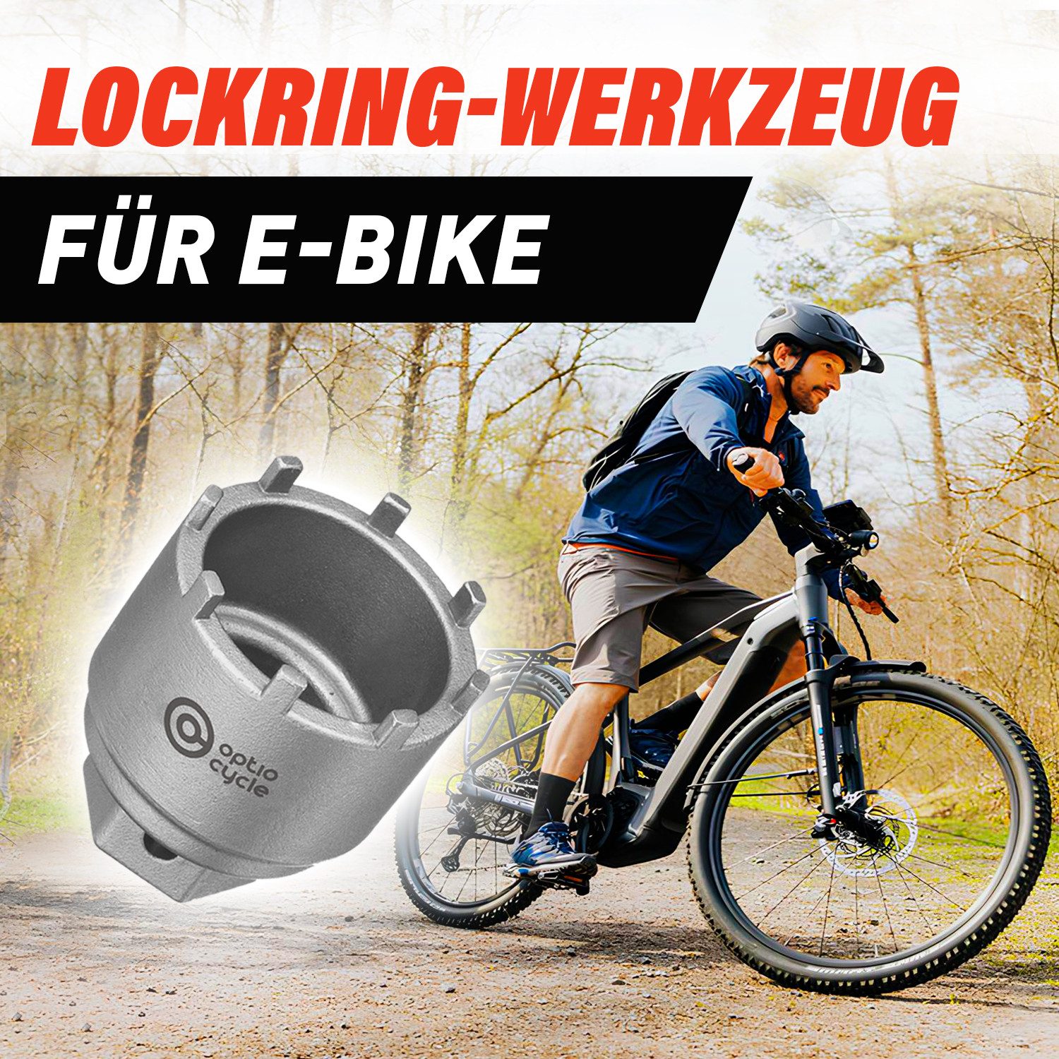 Optio Cylce Tretlagerschlüssel Optio Cycle Lockring Werkzeug Bosch Gen 3/4/5 E-Bike Spider Tool