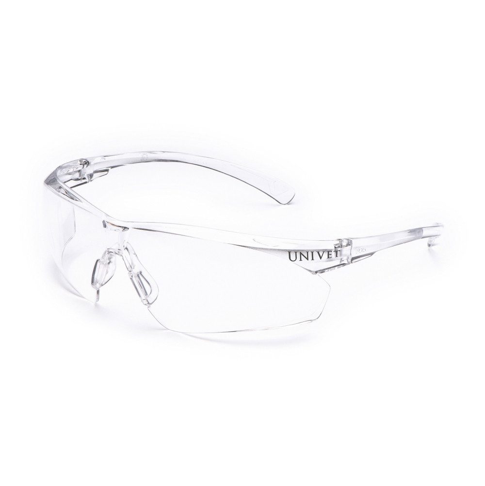 Univet Arbeitsschutzbrille Light View Schutzbrille, Scheibe klar, Bügel/Rahmen klar