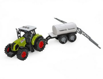 Bubble-Store Spielzeug-Traktor Bauernhof-Set, (Friktionsantrieb), Traktor mit Güllewagen und klappbaren Düsen