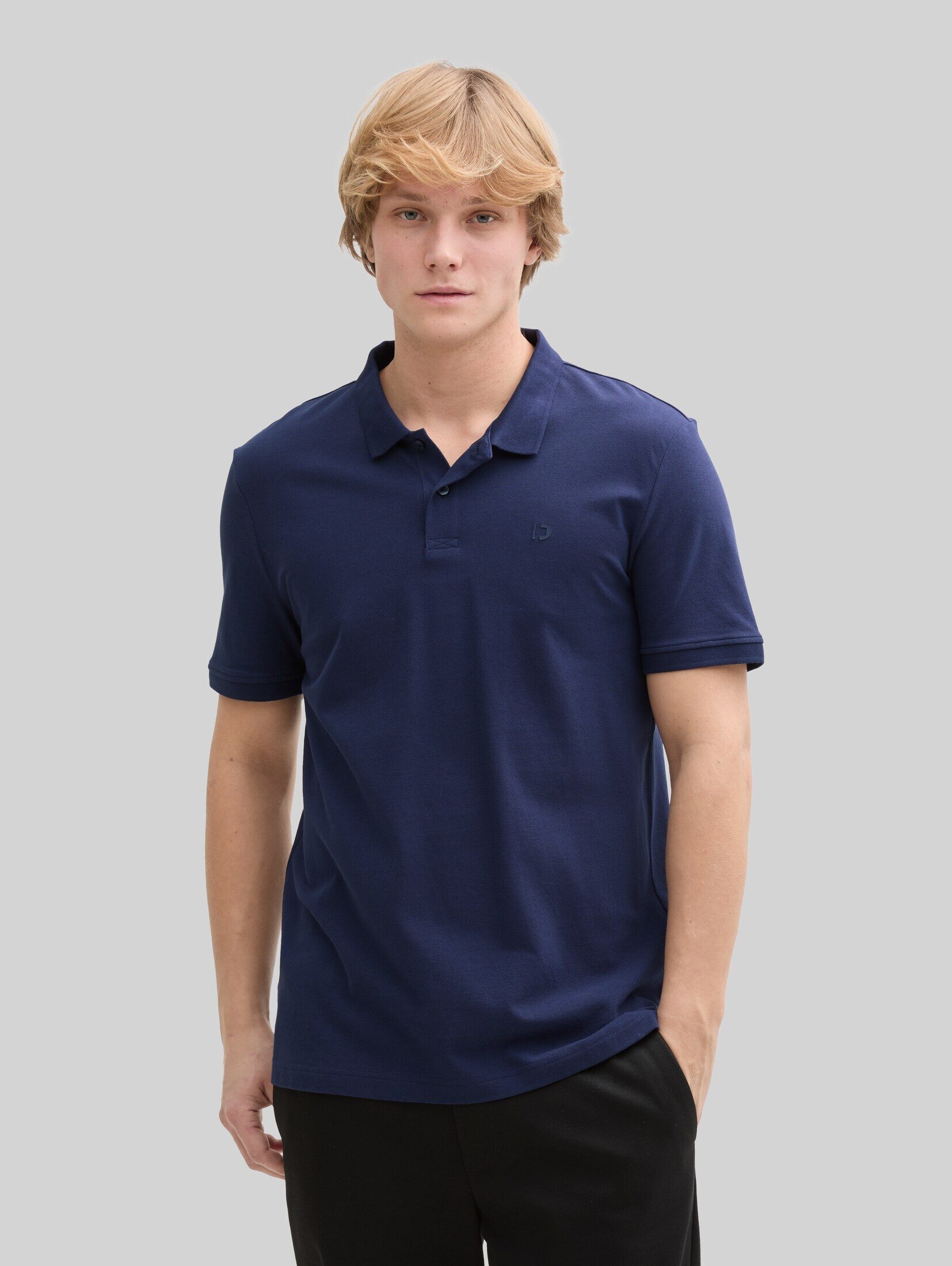TOM TAILOR Denim Poloshirt Poloshirts (im Einserpack) Piqué Poloshirt aus Baumwolle