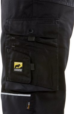 Northern Country Arbeitshose worker light (langlebig durch 3-fach Innenbeinnaht und viele Verriegelungspunkte) mit vielen Cordura®-Verstärkungen und Reflexelementen, mit 8 Taschen