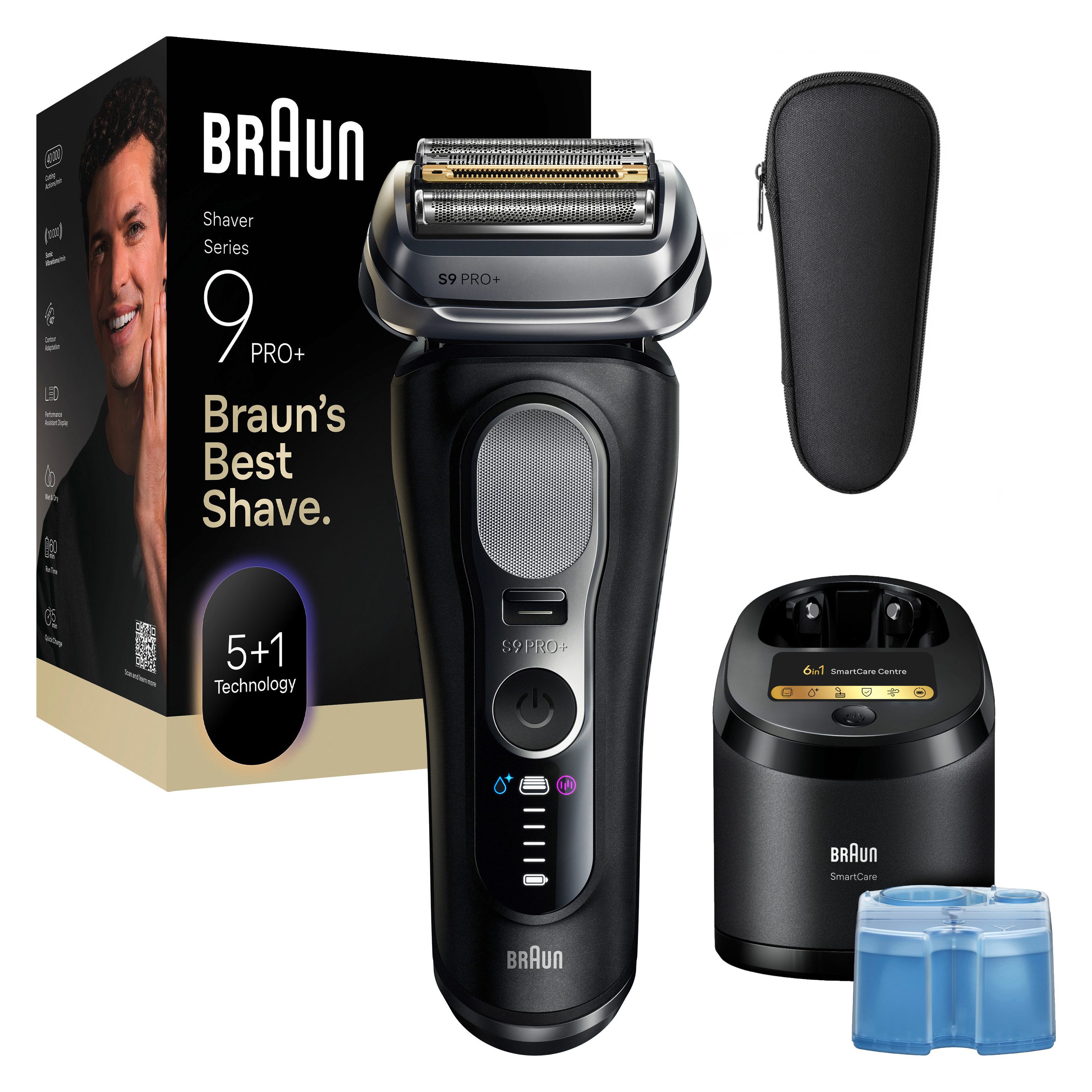 Braun Elektrorasierer Series 9 Pro+ 9660cc wet&dry - Black