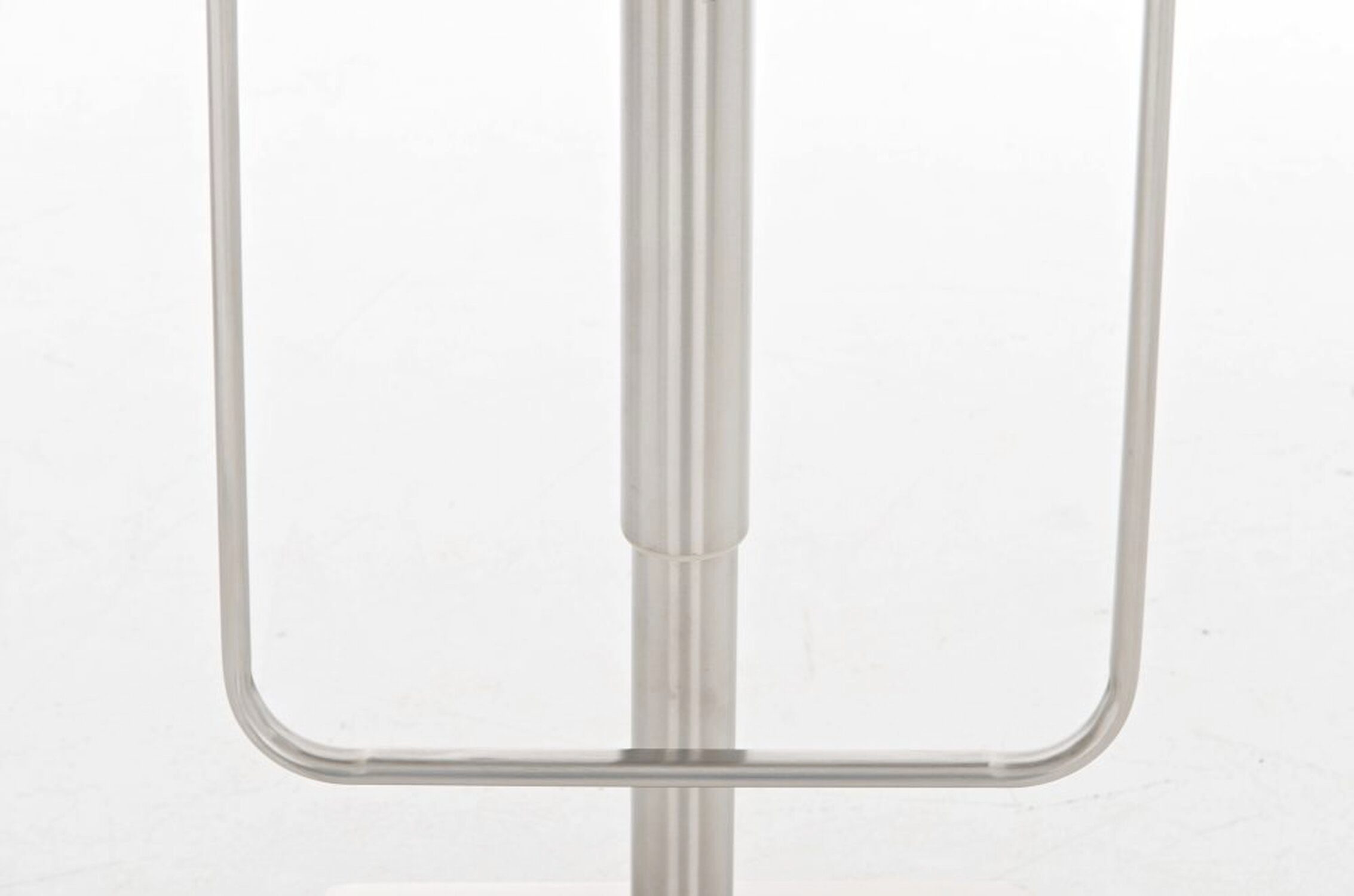 Edelstahl höhenverstellbar für drehbar Hocker Lima Küche), - Grau Sitzfläche: Barhocker - & Stoff (mit - Fußstütze 360° Theke - TPFLiving