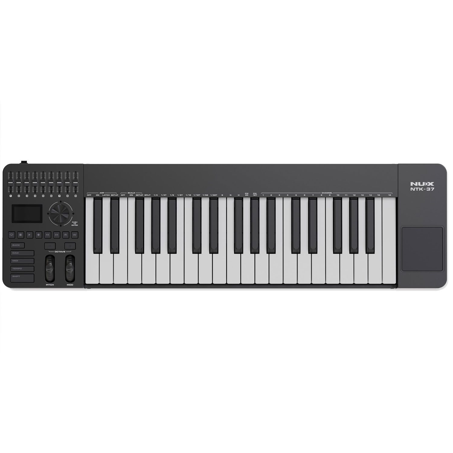 Nux Nux Keyboard NTK-37 USB MIDI Keyboard-Controller Digitales Aufnahmegerät (USB MIDI Keyboard-Controller)