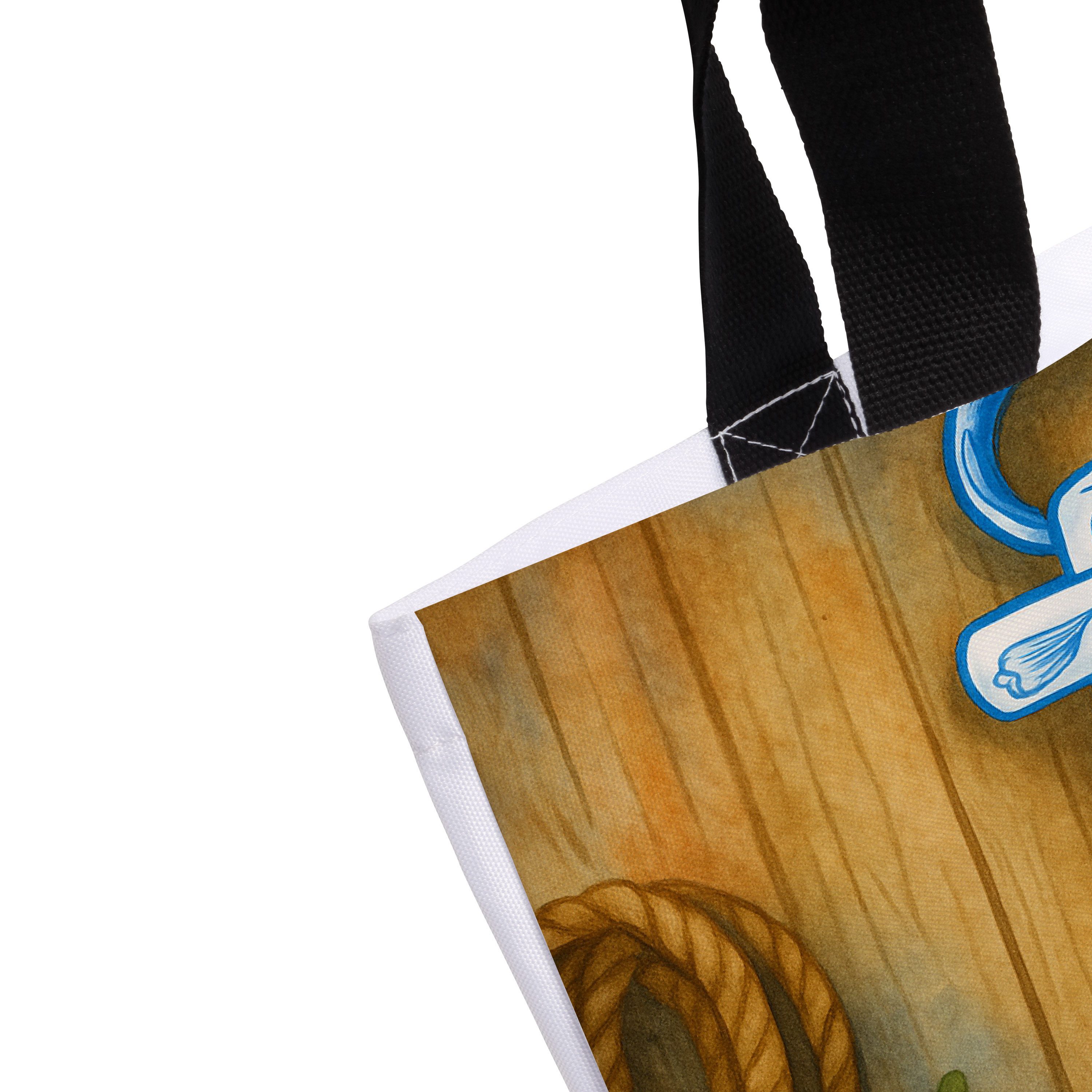 Mr. & Mrs. Panda Shopper Anker Blau Design, Schultasche, Weiß, Reisetasche, Beutel, Schultasch (Packung), Einkaufstasche City-Shopper Schulbeutel