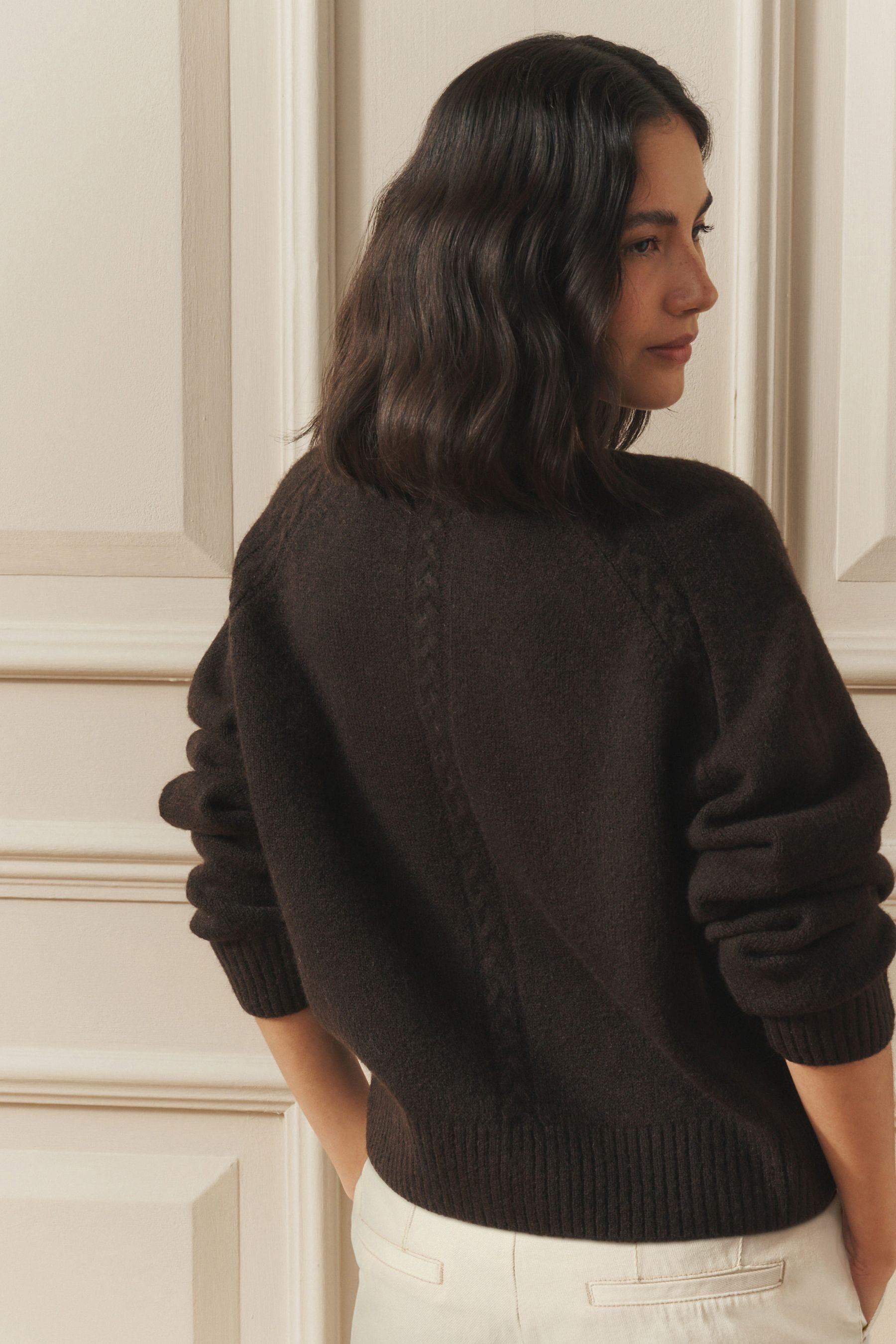 LAURA ASHLEY Strickjacke Laura Ashley Strickjacke mit Zopfmuster (1-tlg) günstig online kaufen