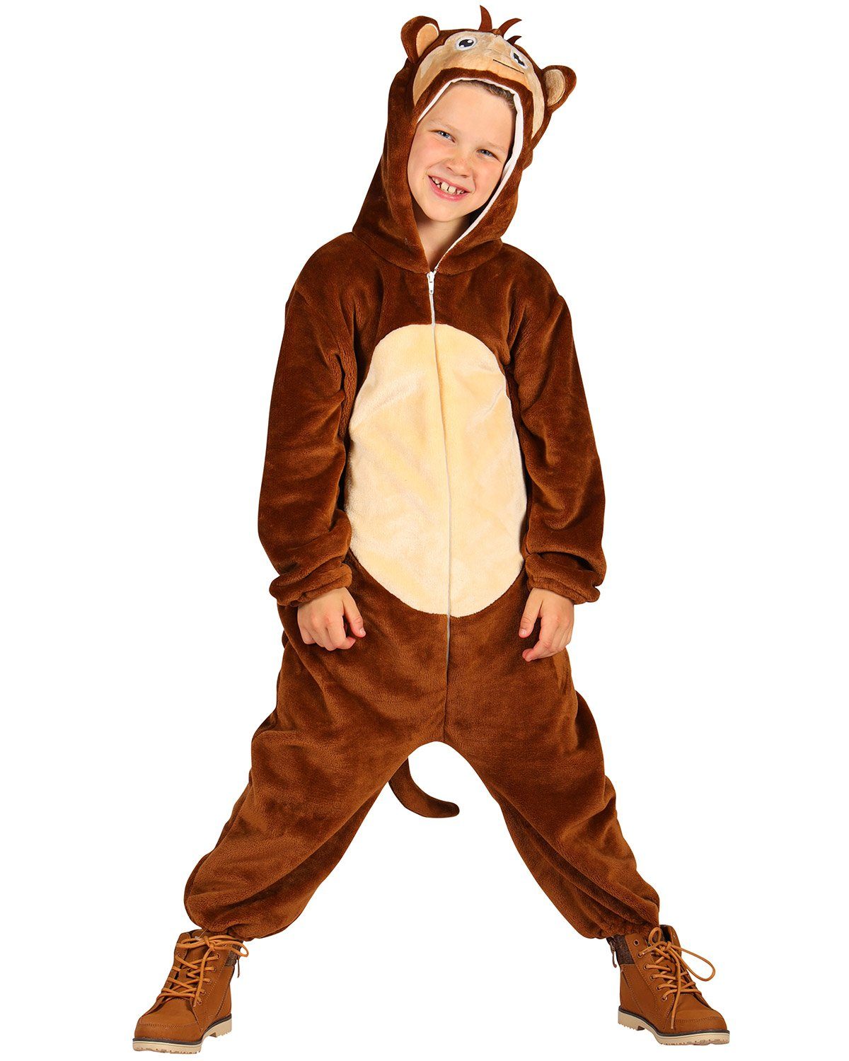 thetru Kostüm Affe Kinderkostüm, Braun - Overall