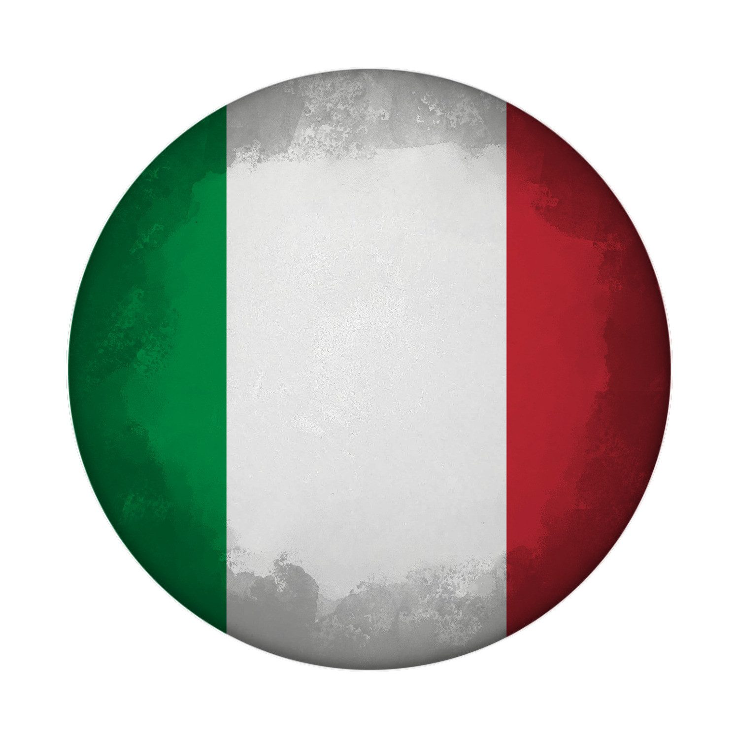 speecheese Magnet Italien Flagge Magnet rund mit Flaschenöffner