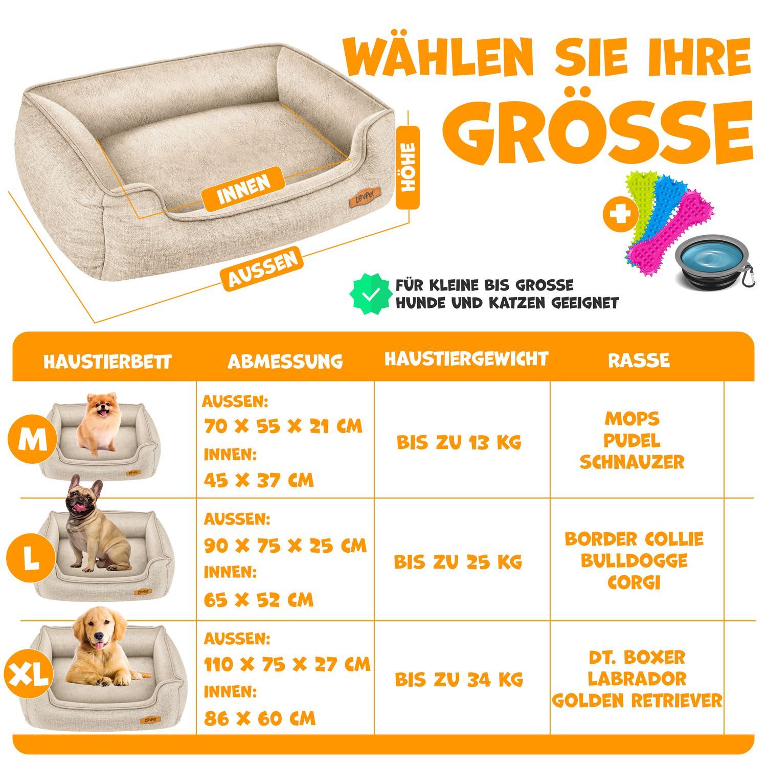 Lovpet Tierbett, Hundebett Hundekissen Hundekorb Chiller günstig online kaufen