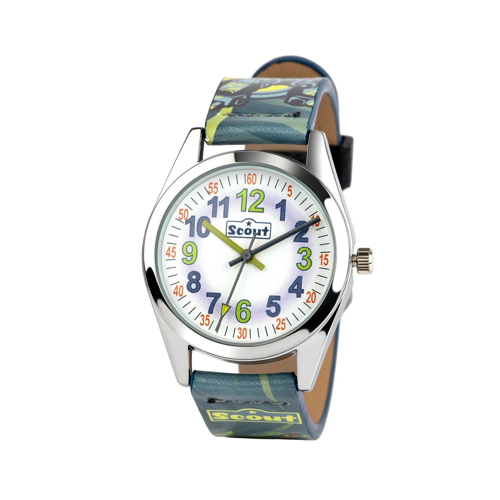Scout Quarzuhr Classic Kinderuhr 164000020 Roboter Drachen Lernuhr 32 mm