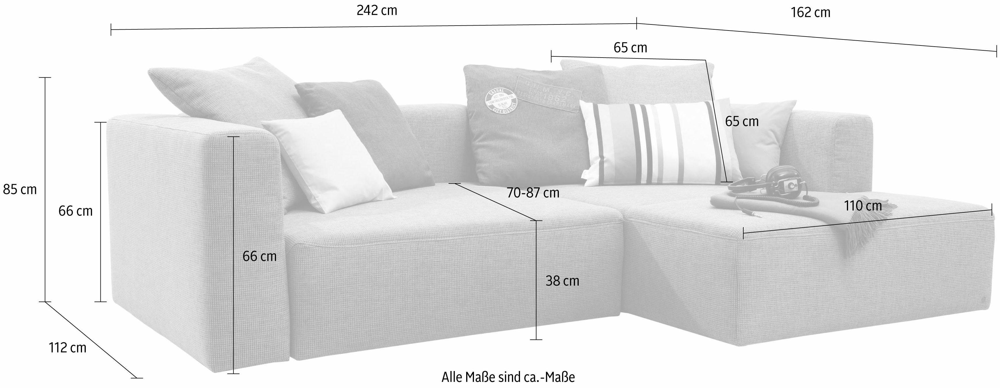 COLORS CASUAL aus HOME Bettkasten wahlweise COLLECTION, der Ecksofa HEAVEN S, & mit TOM TAILOR Bettfunktion