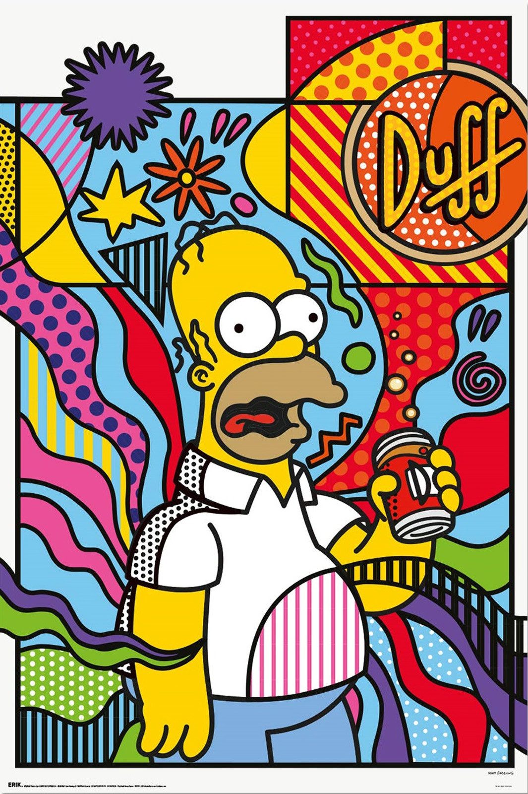 Poster The Simpsons - Donut Worry - Poster 61x91,5 cm