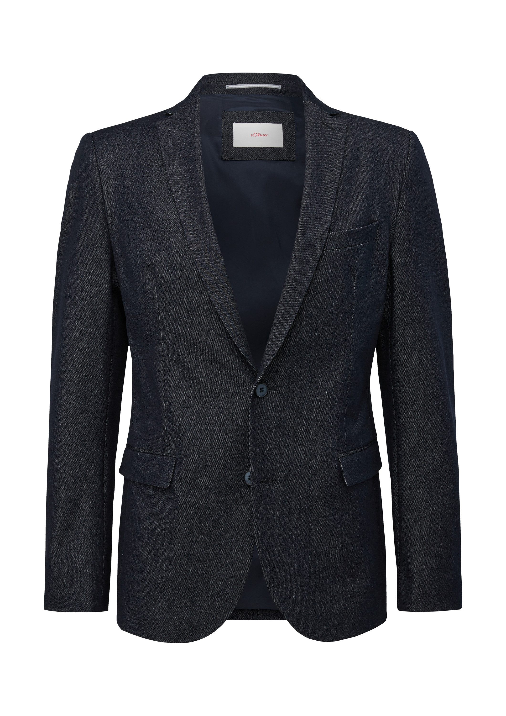 s.Oliver Sakko Indoor-Sakko S.OPURE Slim: elastisches Sakko aus Denim