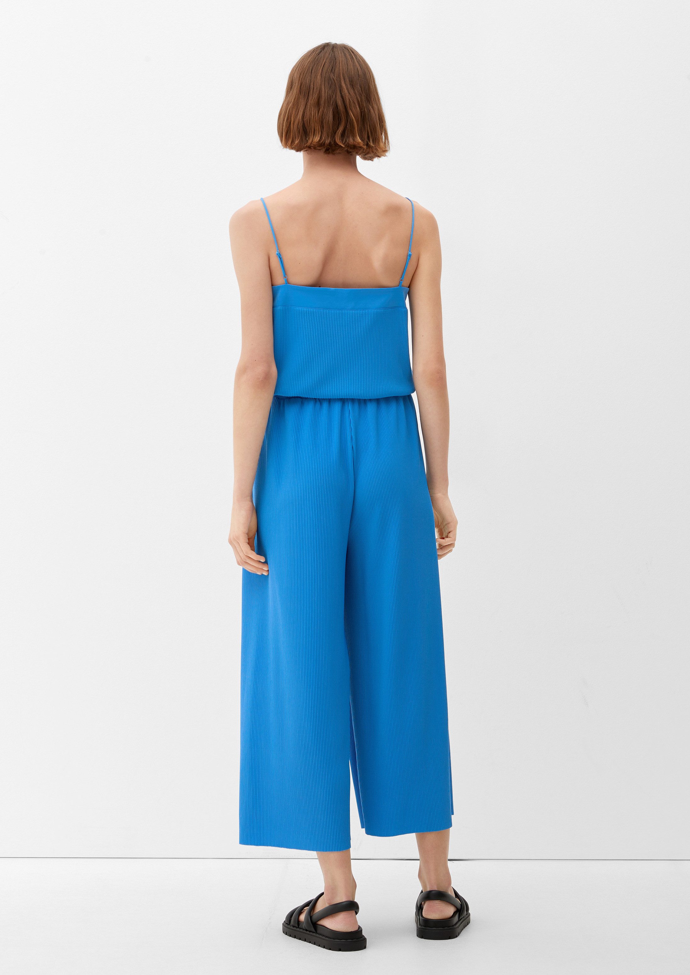 s.Oliver Culotte Hose Regular: Culotte mit Plisséefalten