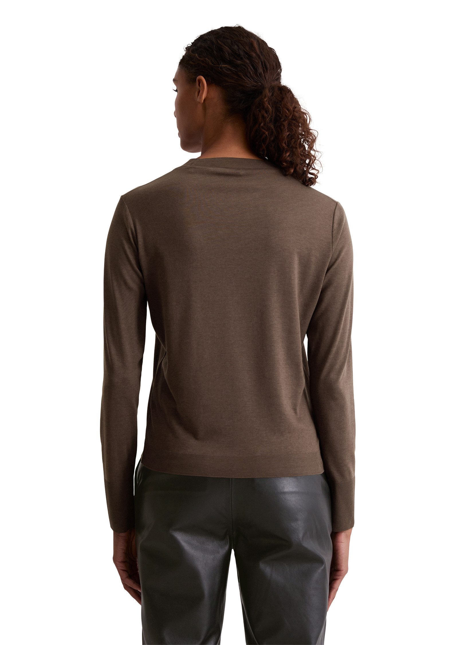 Marc O'Polo Langarmshirt aus TENCEL™ Lyocell-Baumwolle-Mix