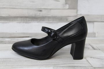 Tamaris Jana Damen Pumps schwarz mit Querriemchen und 7 cm Absatz 36 Pumps