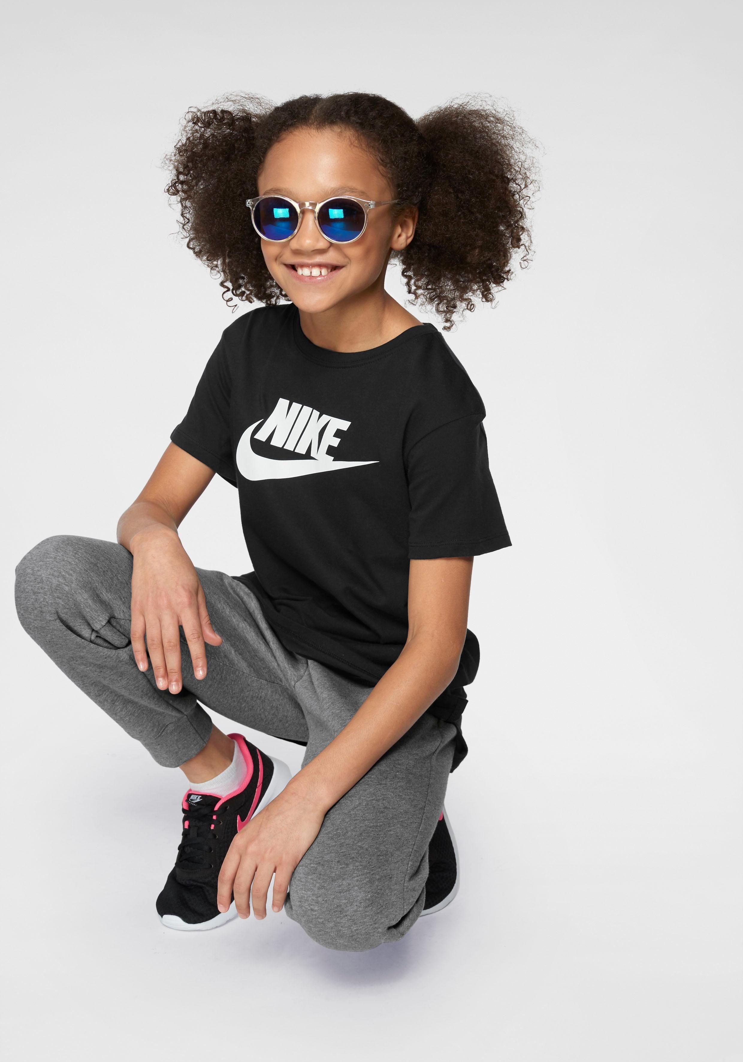 schwarz T-Shirt Sportswear T-Shirt Nike Kids' Big