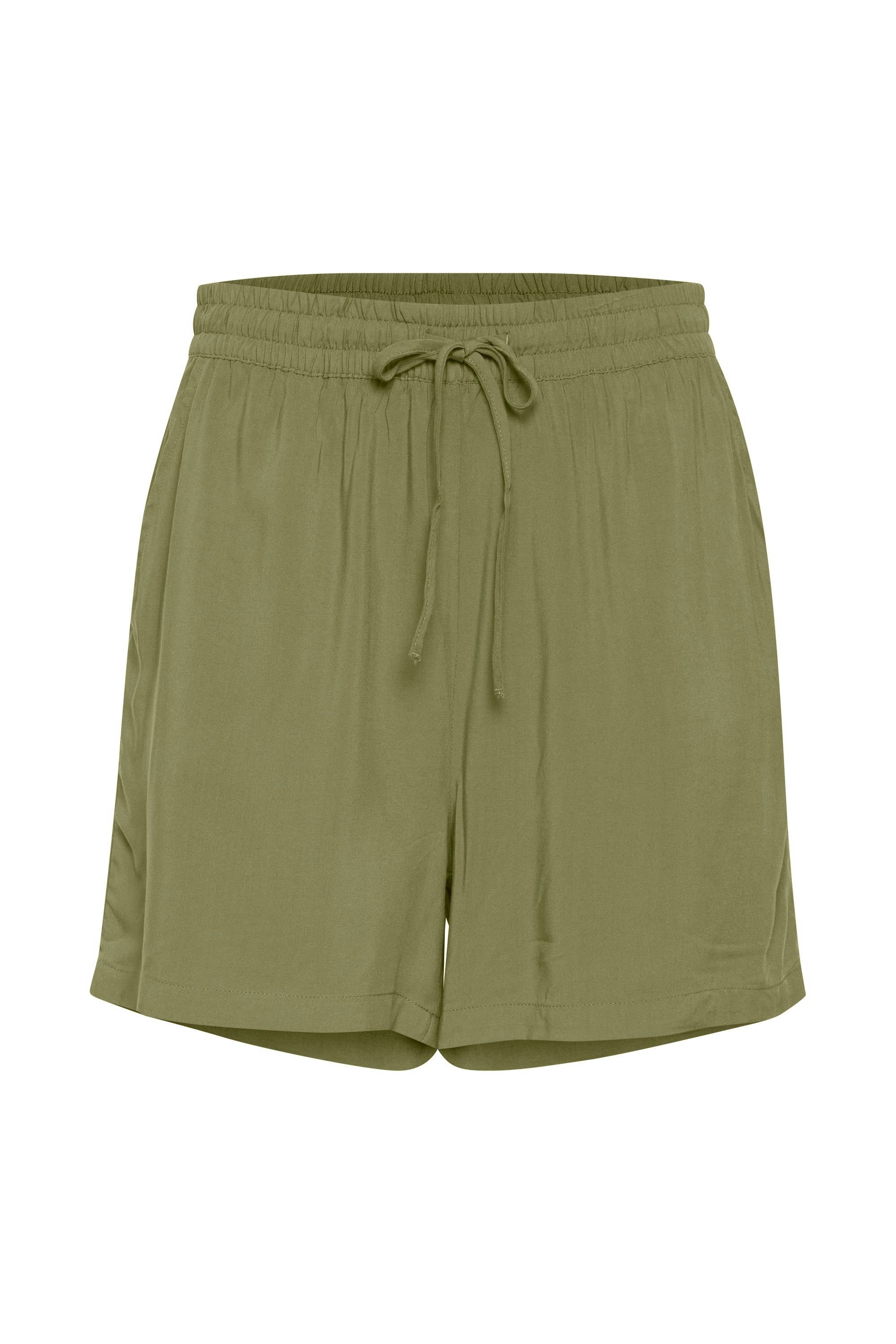 Shorts Green b.young Muster SHORTS mit (170115) - BYMMJOELLA Luftige 20809730 Shorts Oil