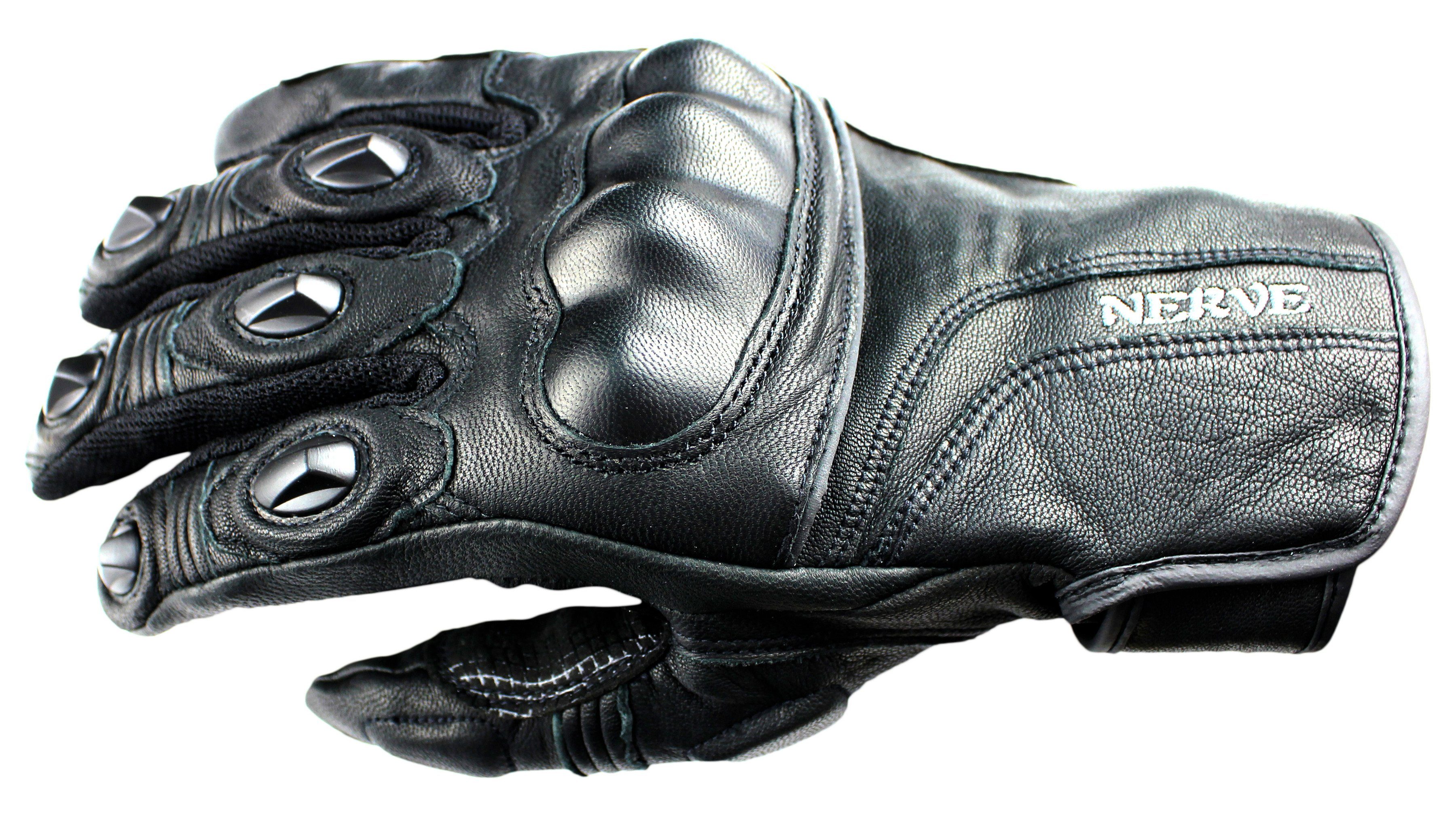 Tourenfahrten stabile Motorradhandschuhe ideal Handschuhe, für Weitenverstellung, NERVE KQ11 mit