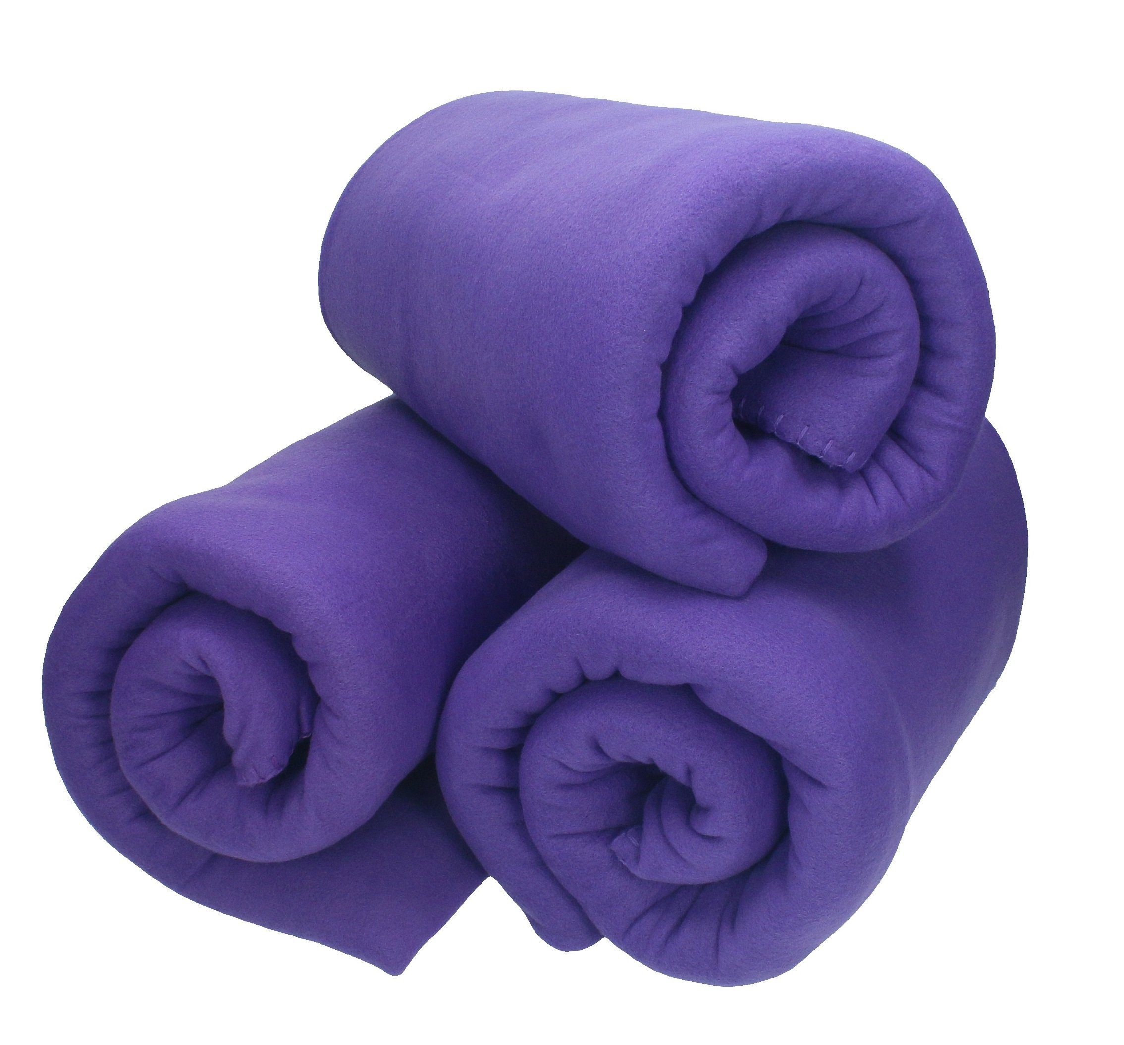 Wohndecke 3 Stück Fleecedecke Kuscheldecke Sofadecke Größe 130x170 cm, Betz, Qualität 180 g/m²