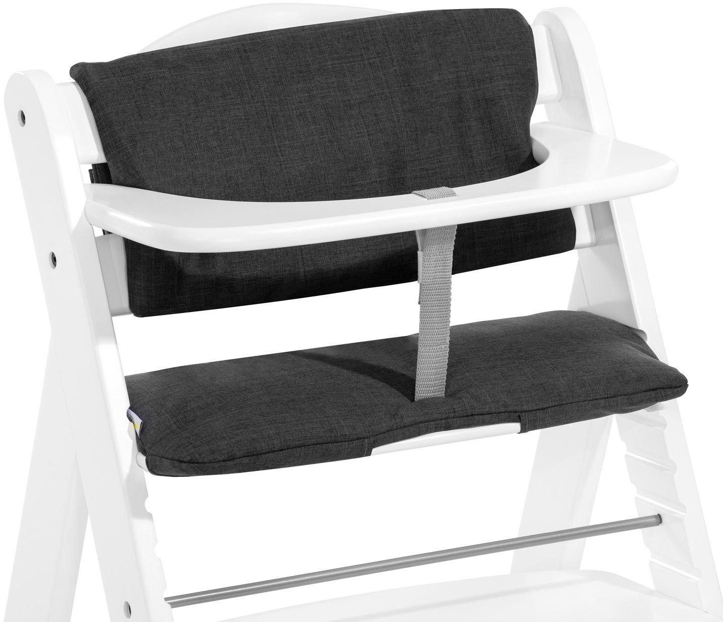 inkl. Sitzkissen (Set), Schutzbügel Beta+B, Holztisch, Hauck Hochstuhl weiß und