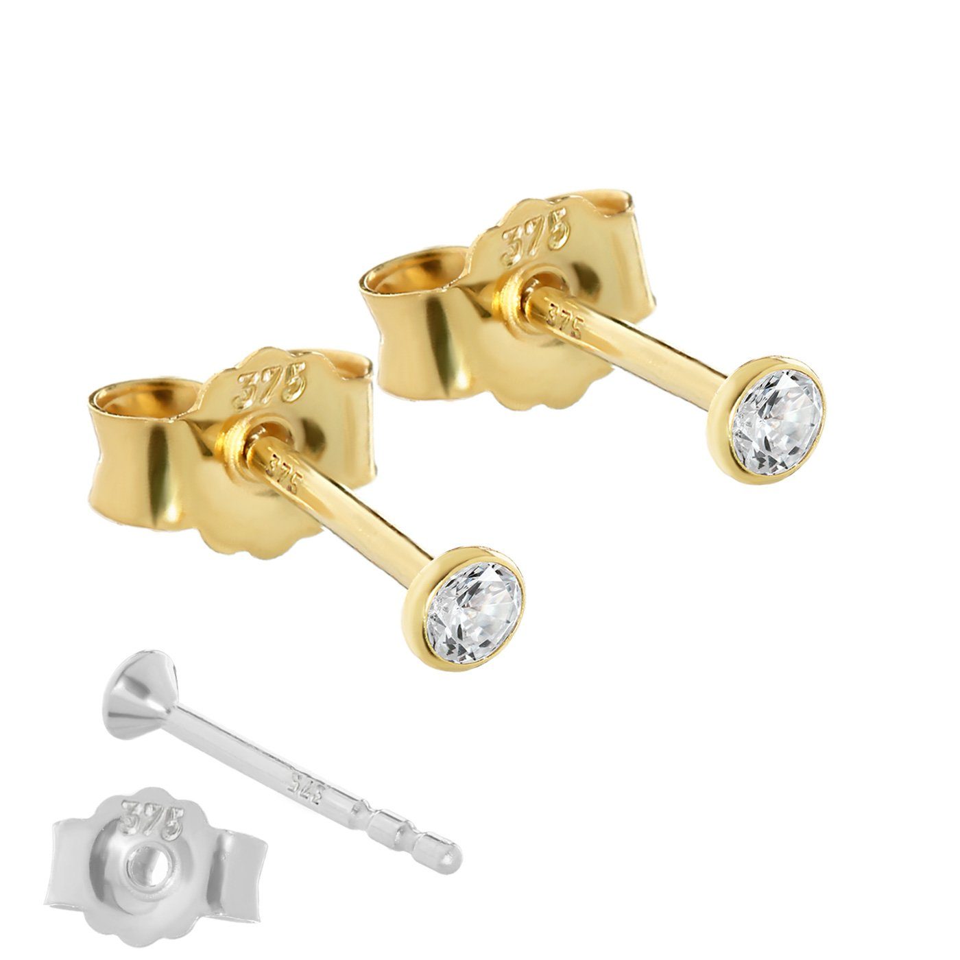 NKlaus Paar Ohrstecker Paar 2,3mm Ohrstecker günstig online kaufen