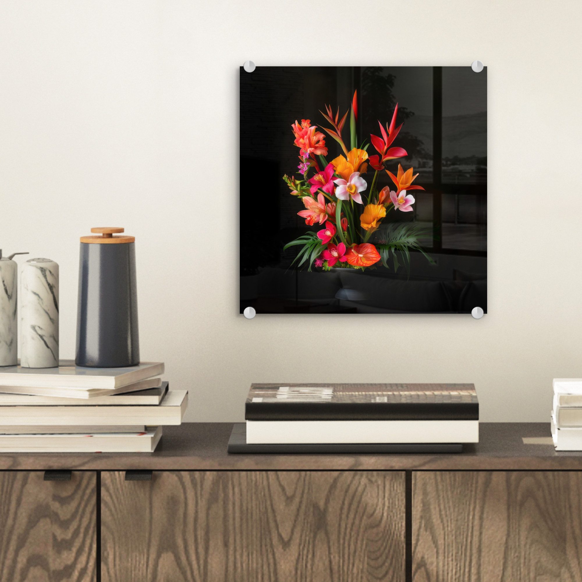 MuchoWow Acrylglasbild Blumenstrauß - Blumen - günstig online kaufen