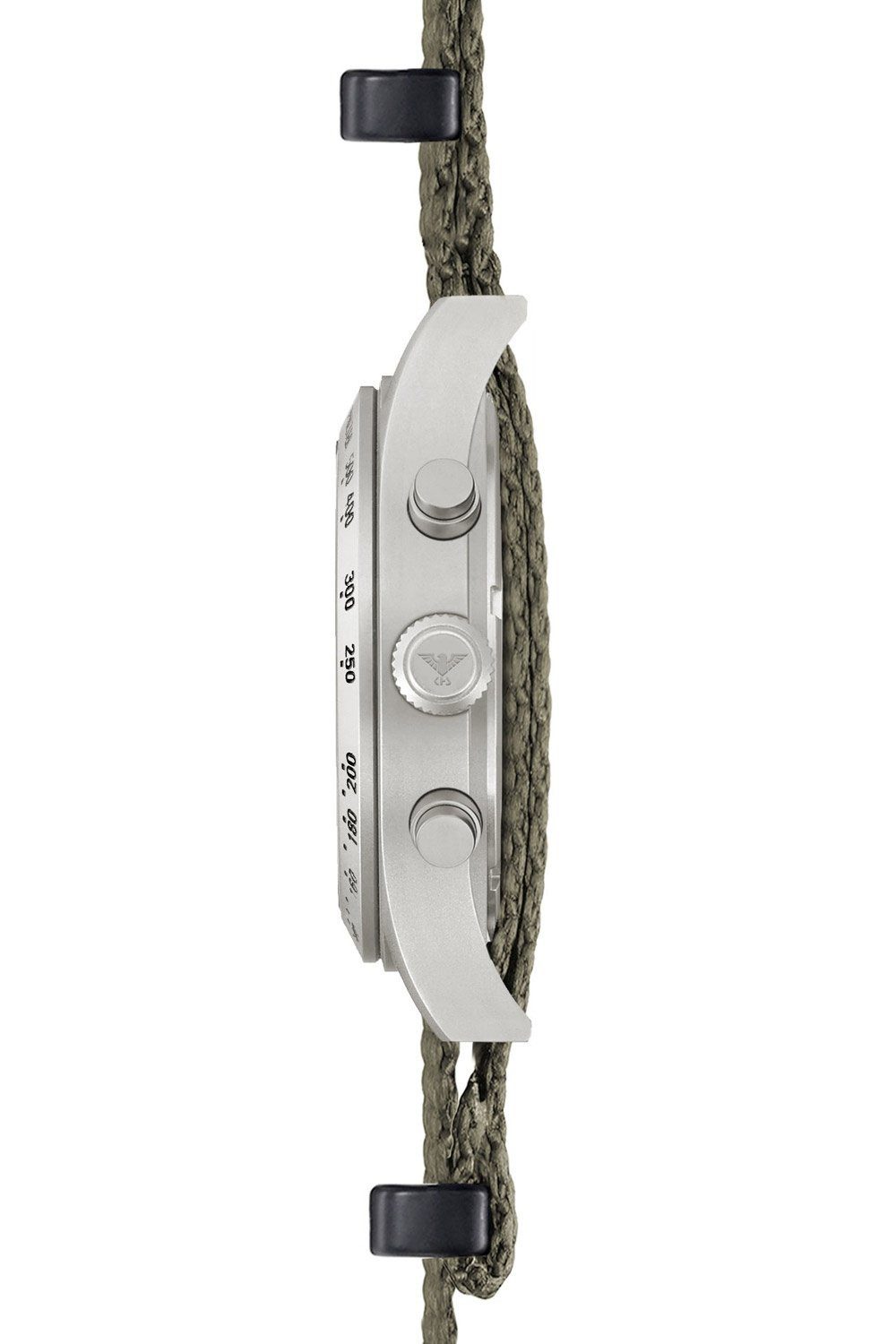 KHS Quarzuhr Platoon Solar Stahl Nato Grau