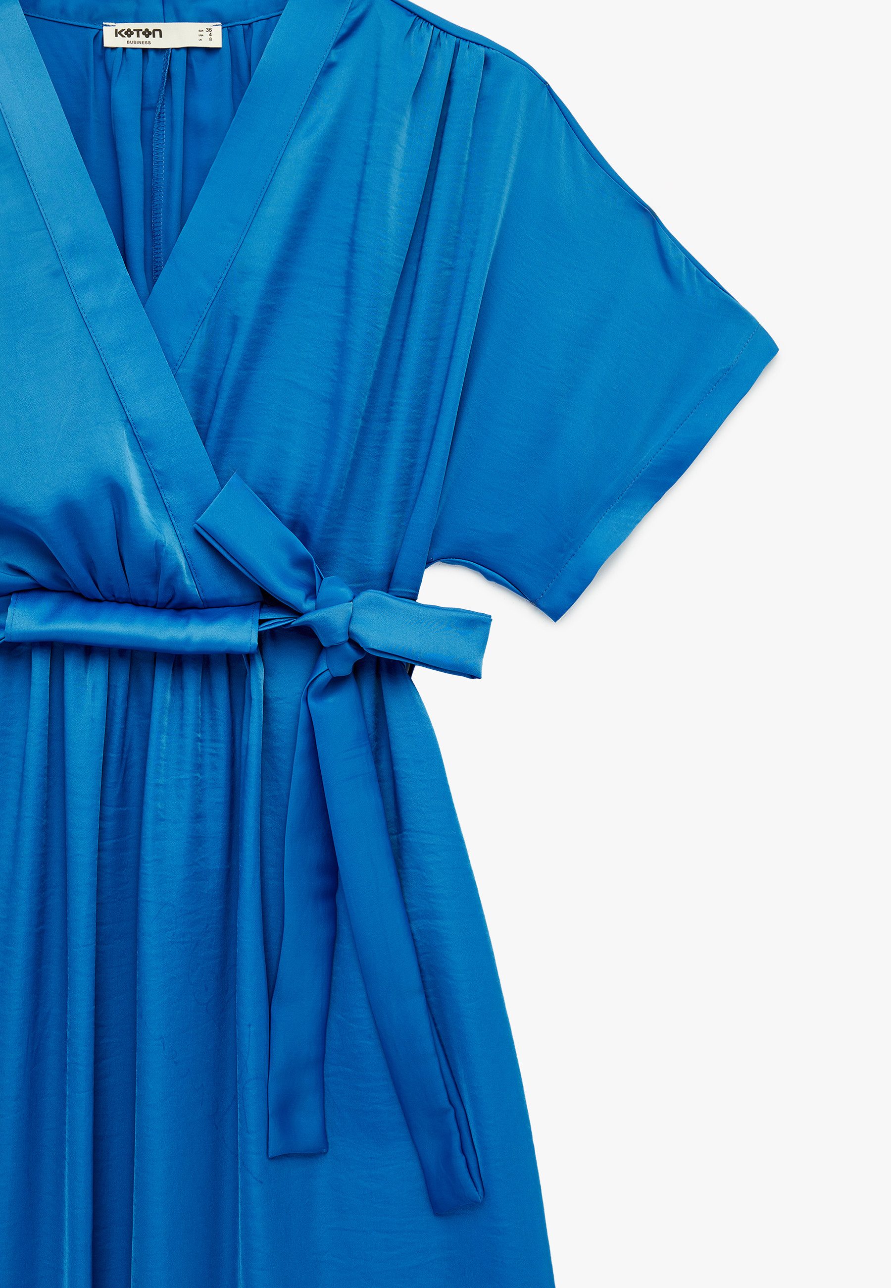 Koton Badekleid Mit Bauchgurt Umschlag Midikleid