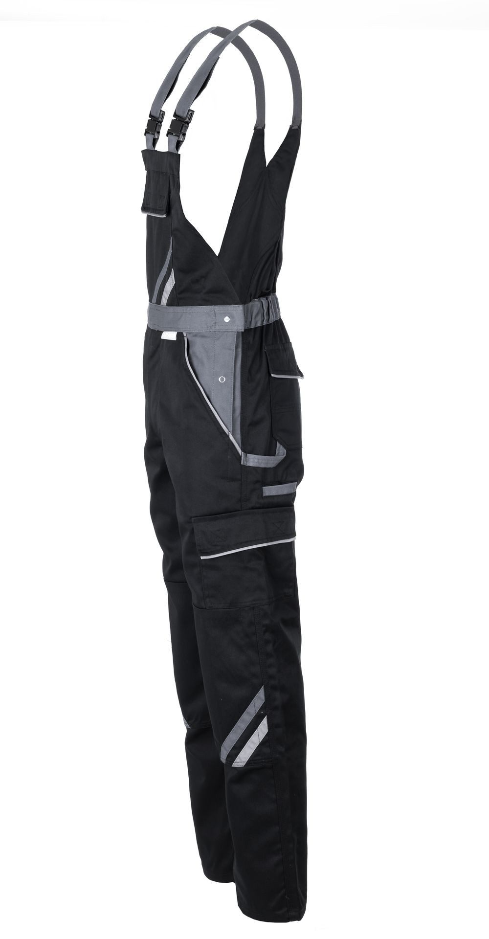 Planam Arbeitslatzhose PLANAM Herren Latzhose HIGHLINE Schwarz/Schiefer/Zink – Bild 3 von 4