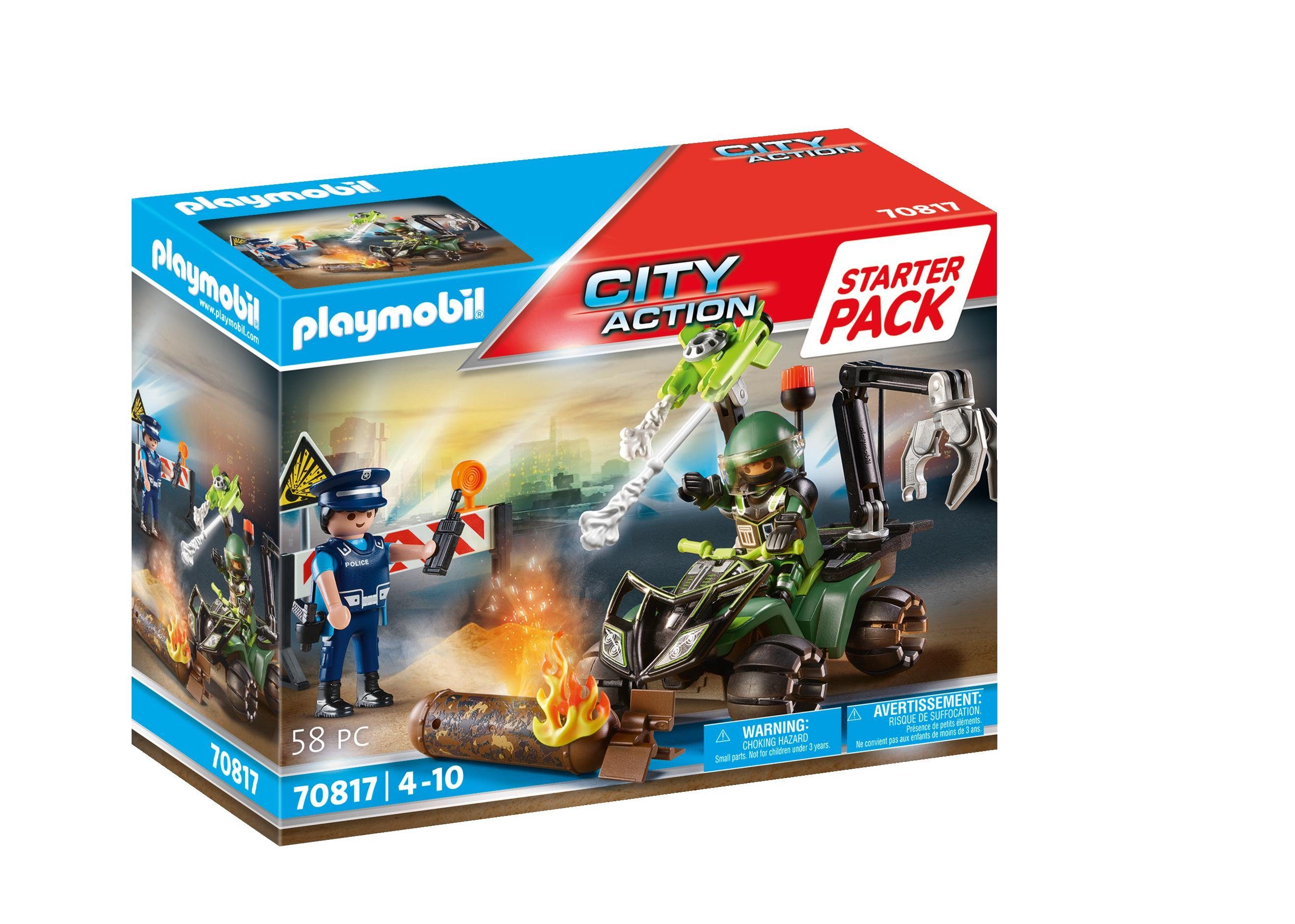 Playmobil® Konstruktions-Spielset 70817 Starter Pack Polizei Gefahrentraining