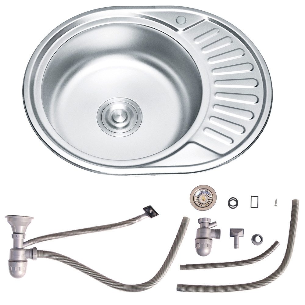 Melko Edelstahlspüle Spülbecken Küchenspüle Einbauspüle aus Edelstahl mit A günstig online kaufen